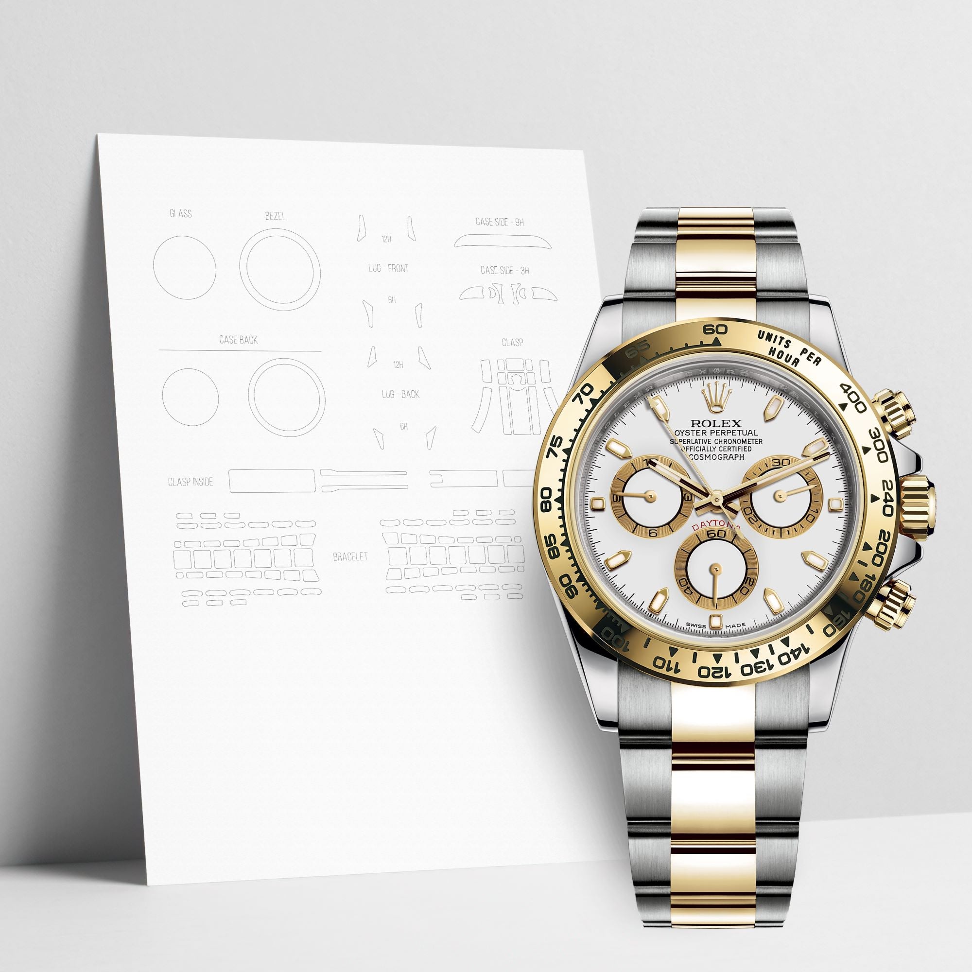 WATCHSHELL ROLEX DAYTONA 116503 40MM OYSTER PROTECTIVE FILM