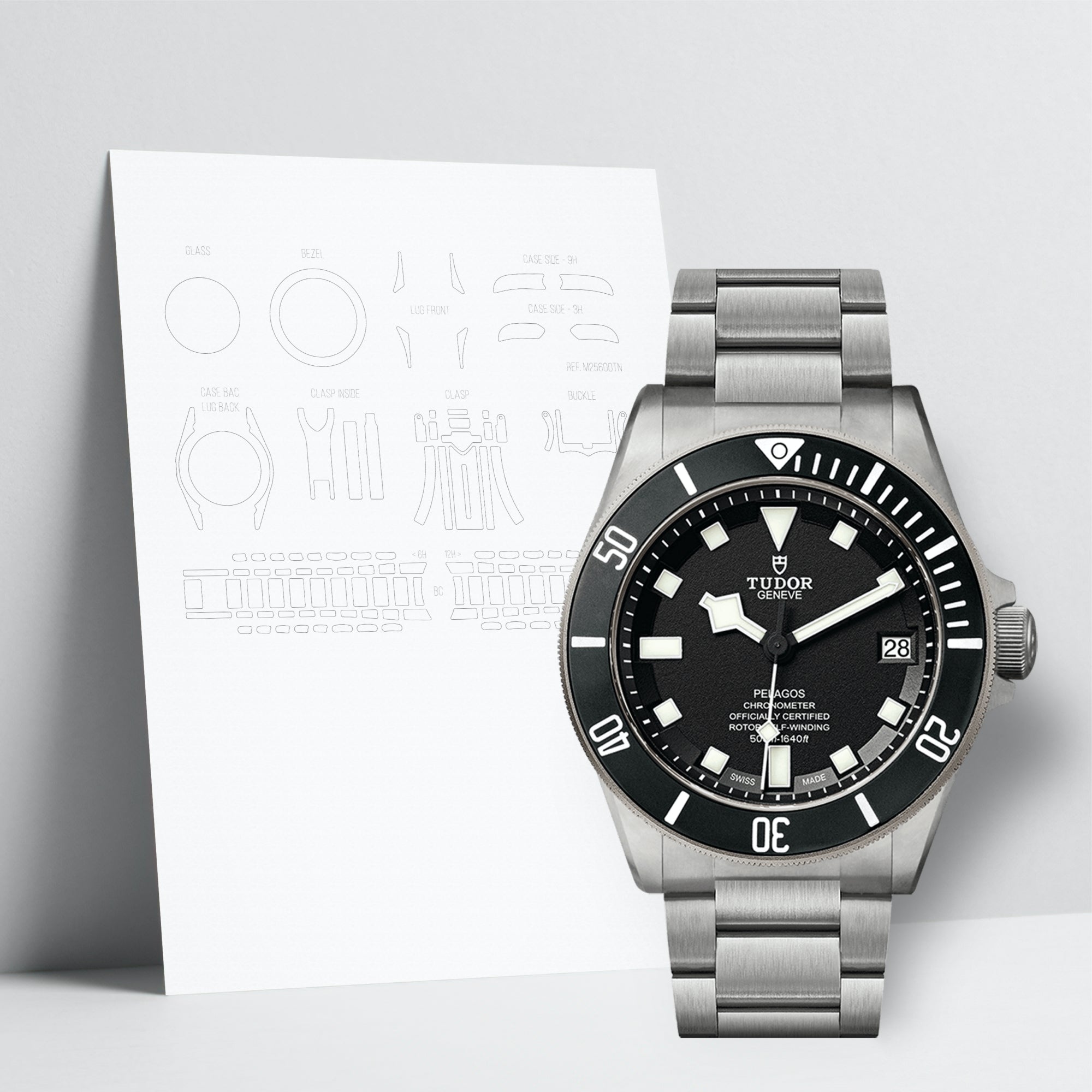 WATCHSHELL TUDOR PELAGOS M25600TN 42MM PROTECTIVE FILM