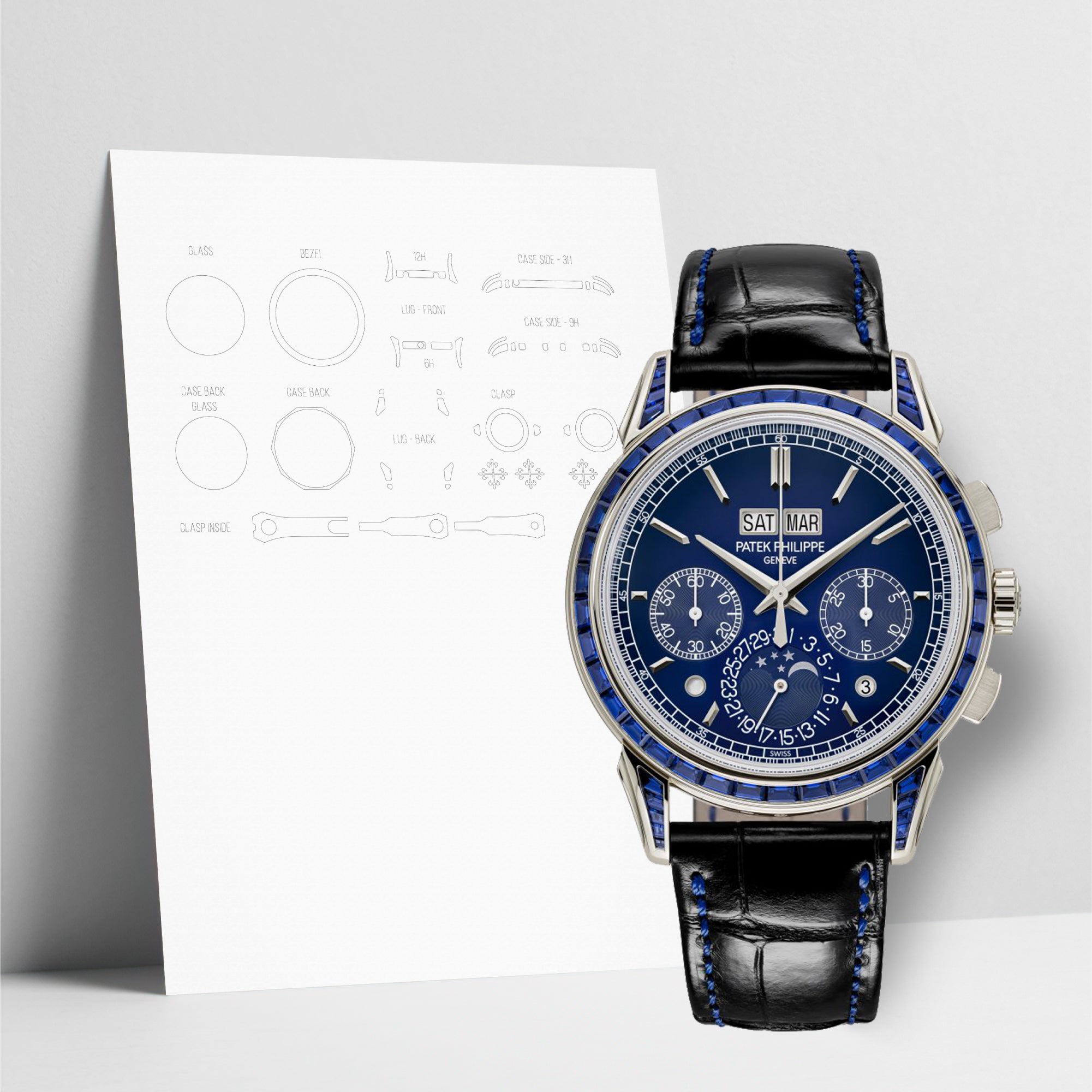 WATCHSHELL PATEK PHILIPPE GRAND COMPLICATIONS 5271/11P 41MM PROTECTIVE FILM