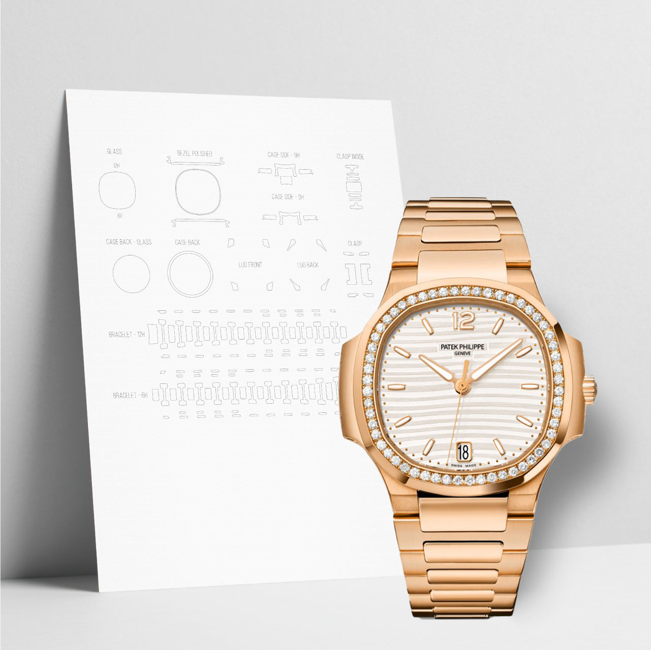 WATCHSHELL PATEK PHILIPPE NAUTILUS 7118/1200R 35.2MM PROTECTIVE FILM