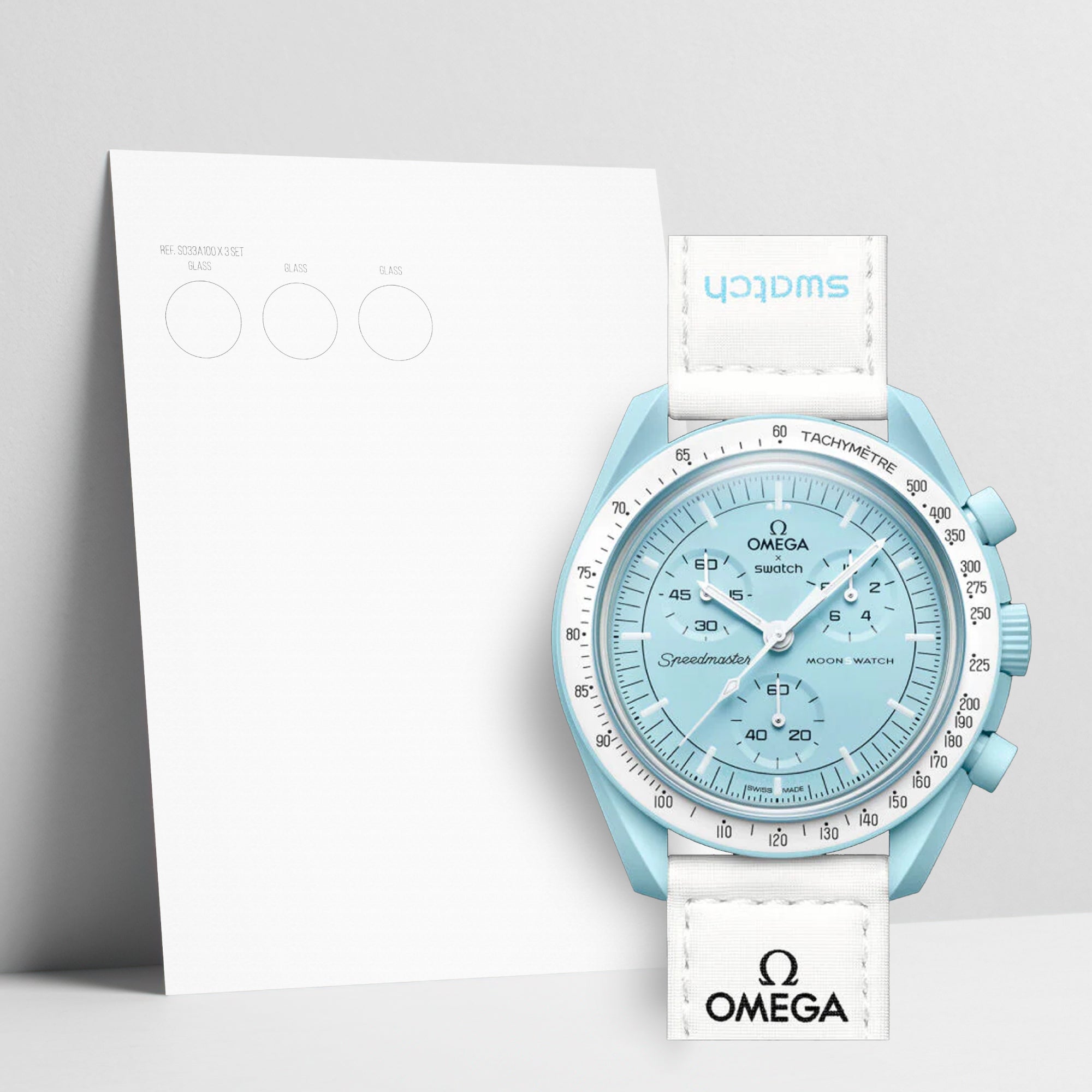 WATCHSHELL SWATCH MOONSWATCH SO33L100 42MM PROTECTIVE FILM