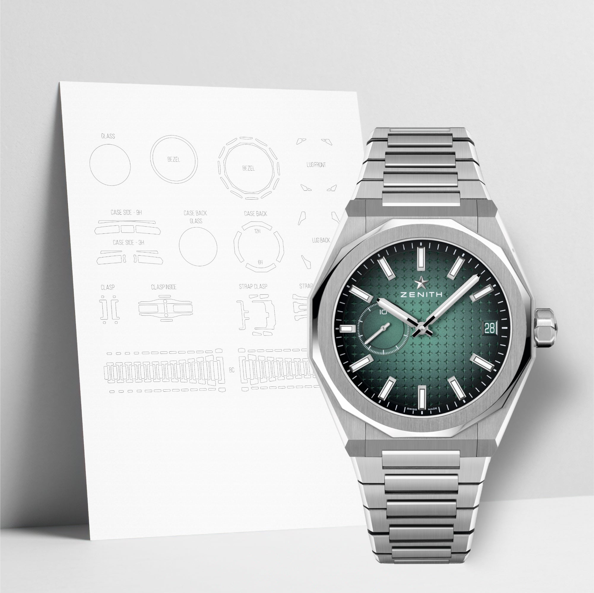WATCHSHELL ZENITH DEFY 03.9302.3620/75.I001 41MM PROTECTIVE FILM