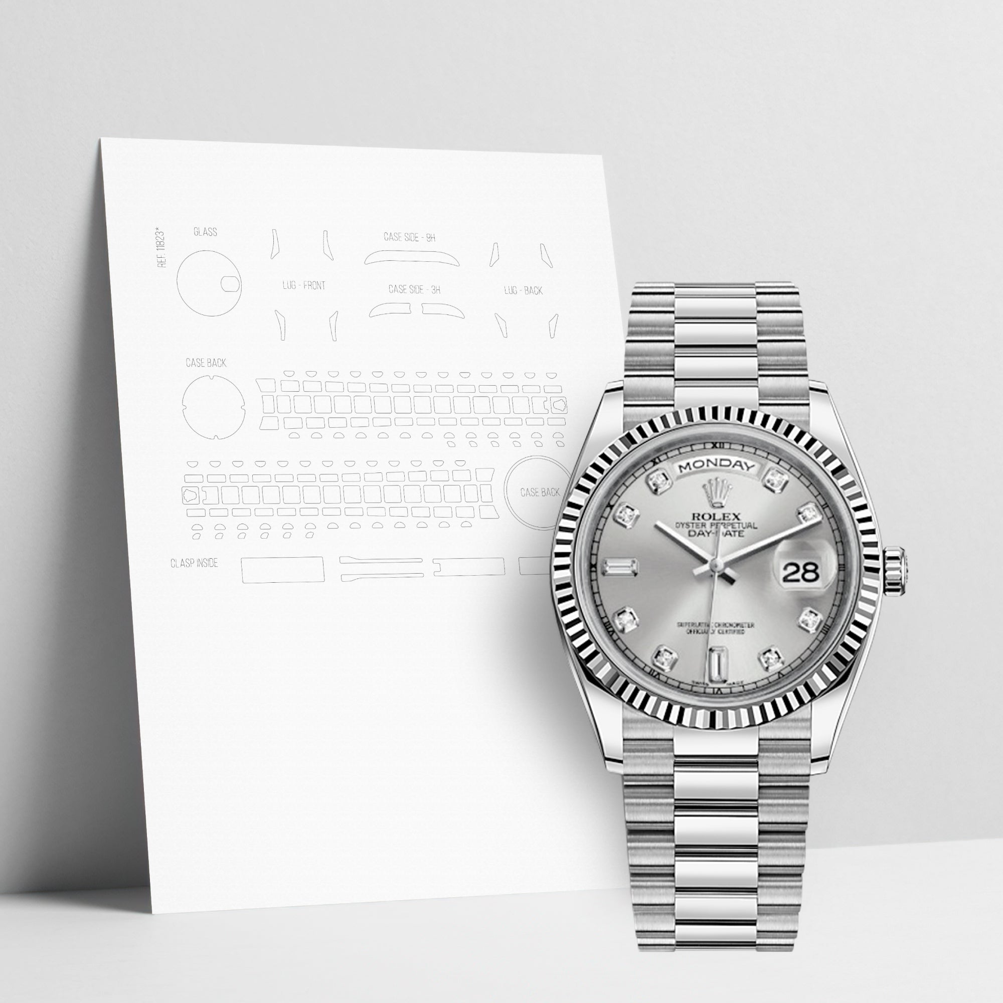 WATCHSHELL ROLEX DAY-DATE 118239 36MM PRESIDENT PROTECTIVE FILM