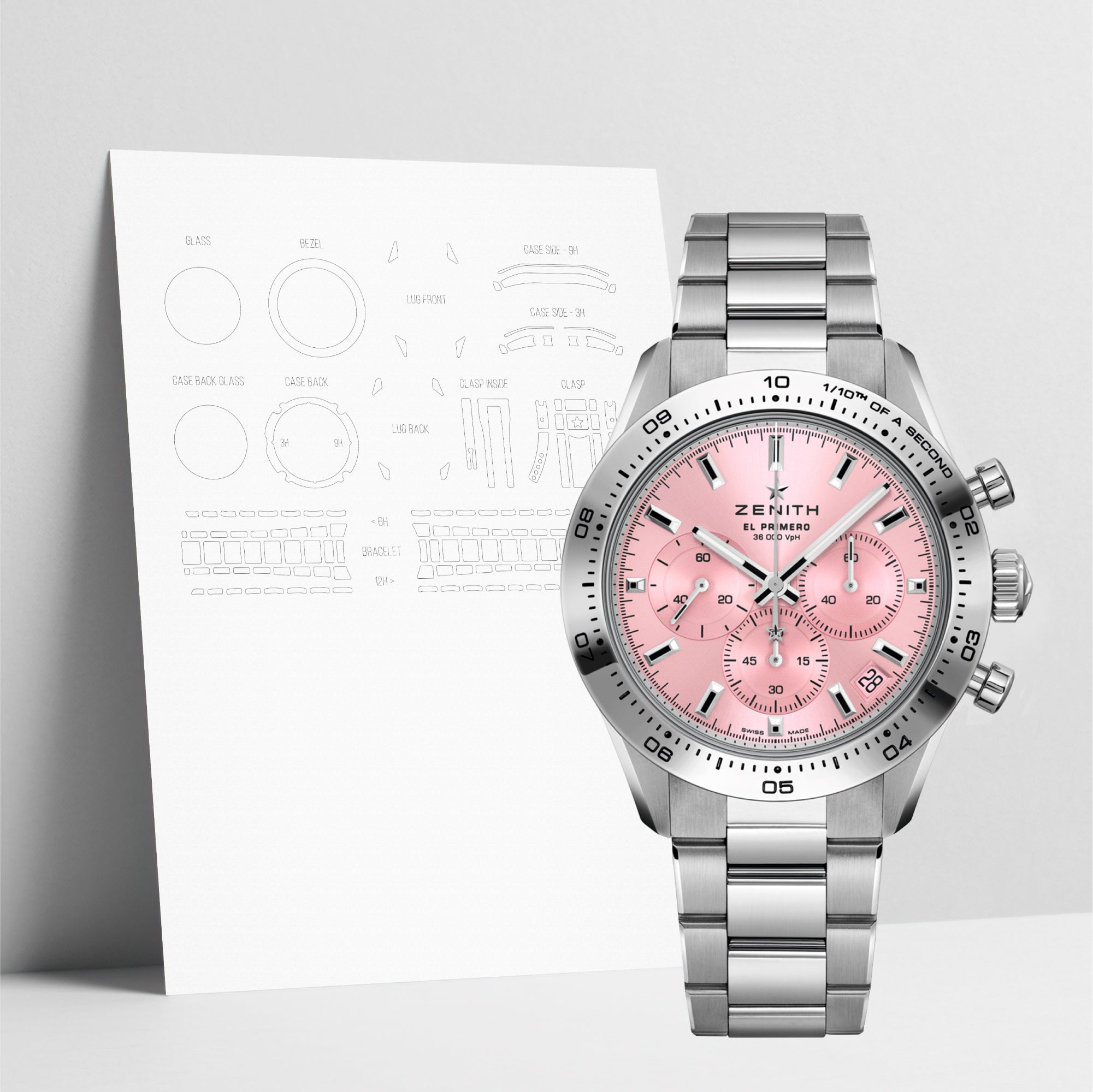 WATCHSHELL ZENITH CHRONOMASTER 03.3109.3600/18.M3100 41MM PROTECTIVE FILM