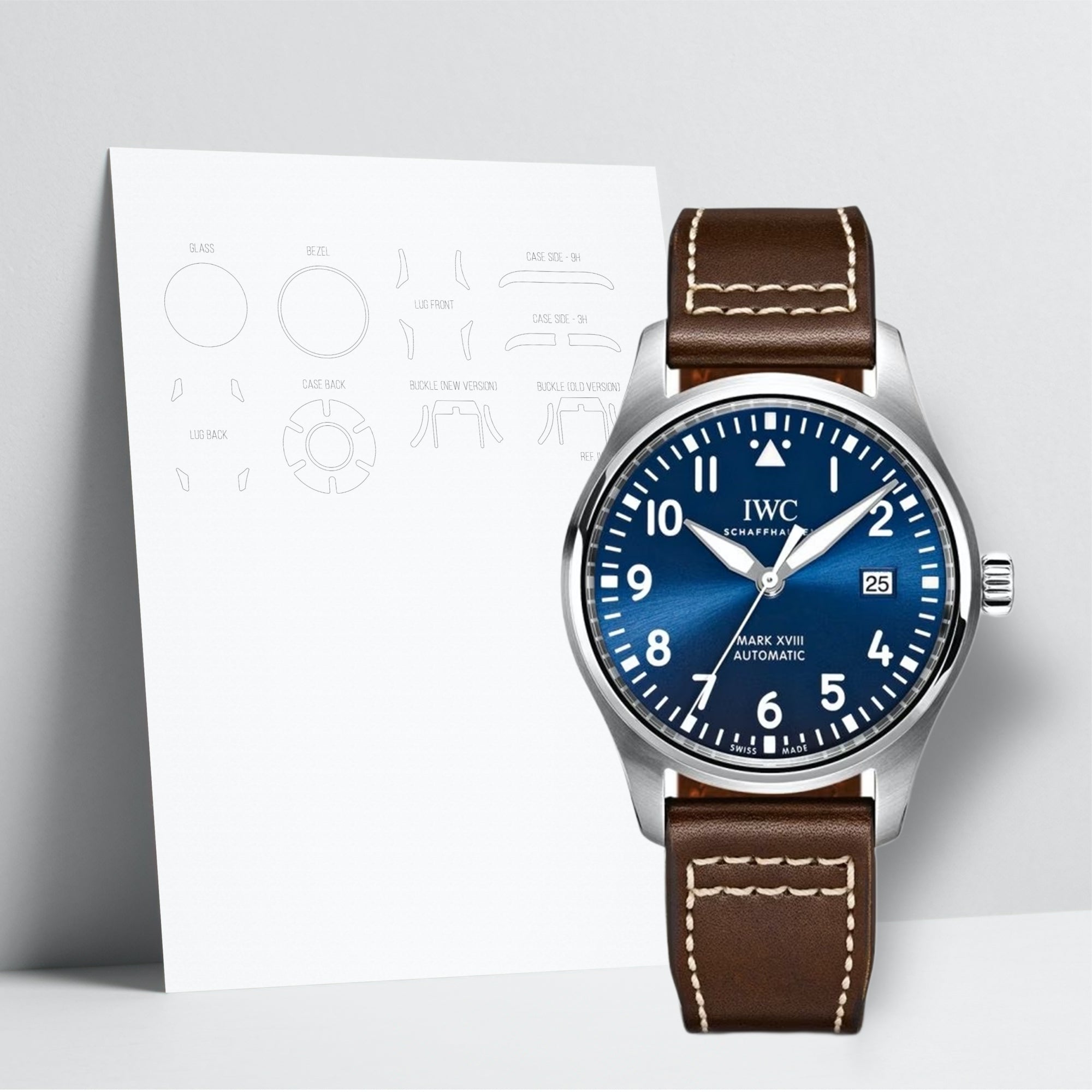 WATCHSHELL IWC MARK 18 IW327004 40MM PROTECTIVE FILM
