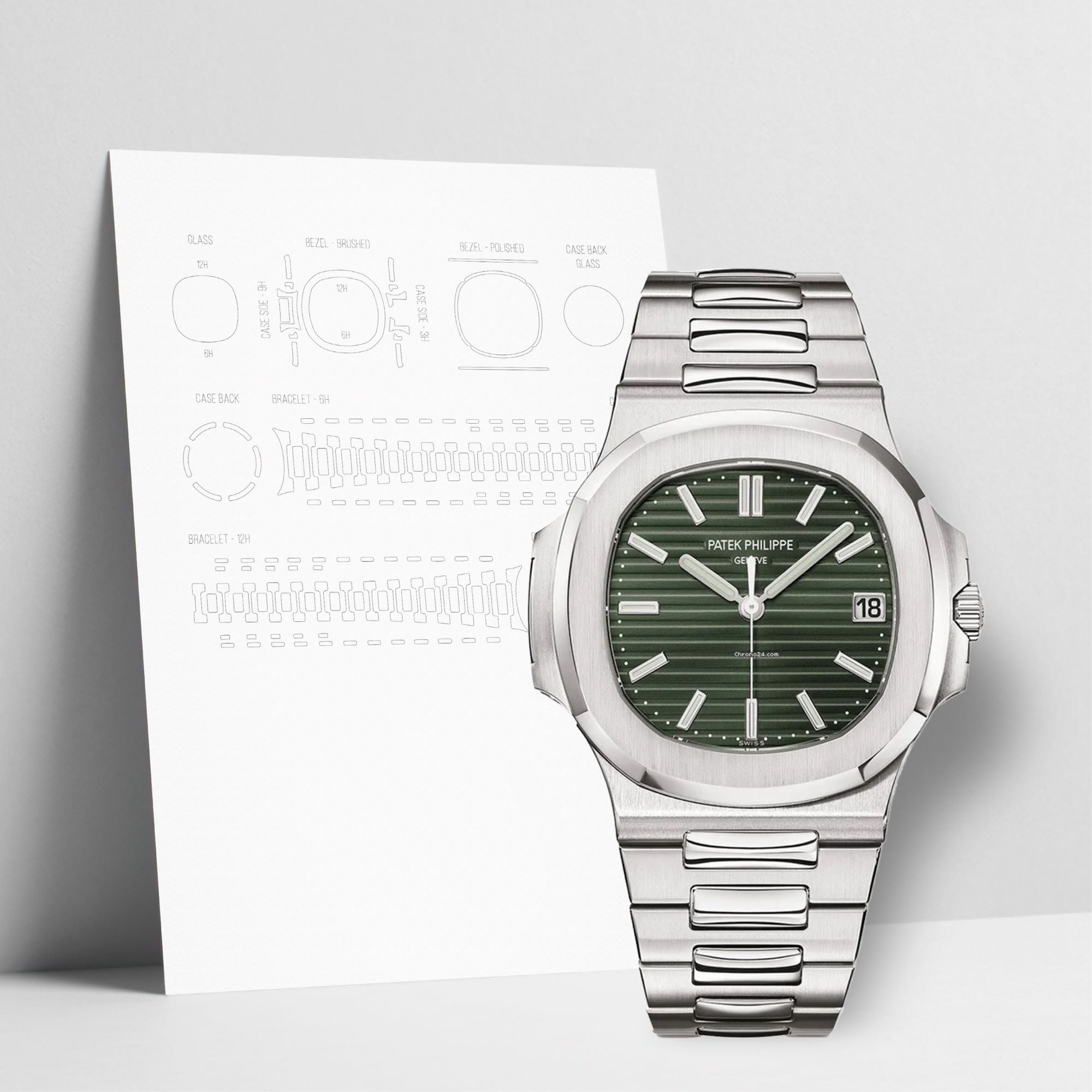 WATCHSHELL PATEK PHILIPPE NAUTILUS 5711/1A 40MM PROTECTIVE FILM