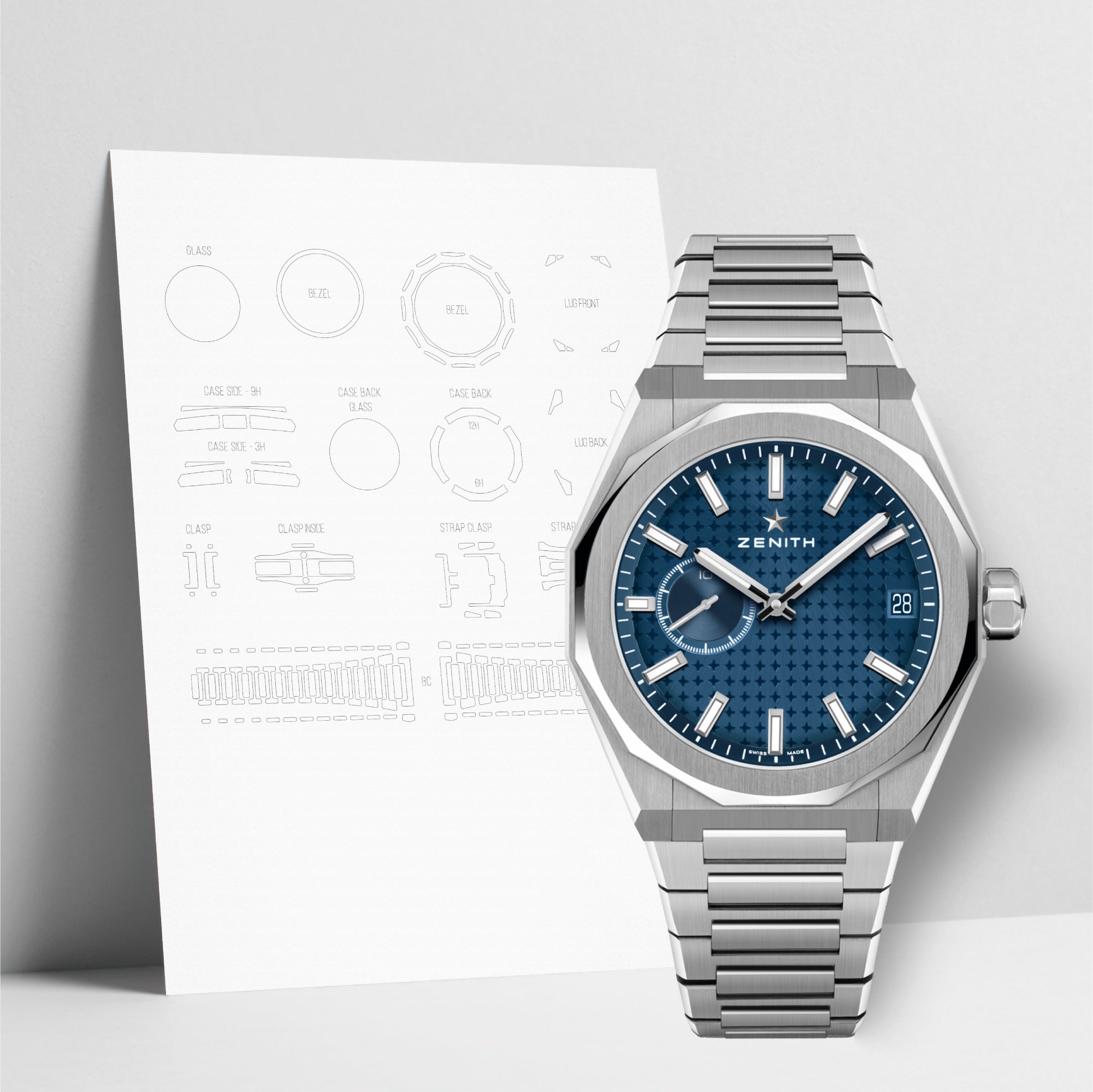 WATCHSHELL ZENITH DEFY 03.9300.3620/51.I001 41MM PROTECTIVE FILM