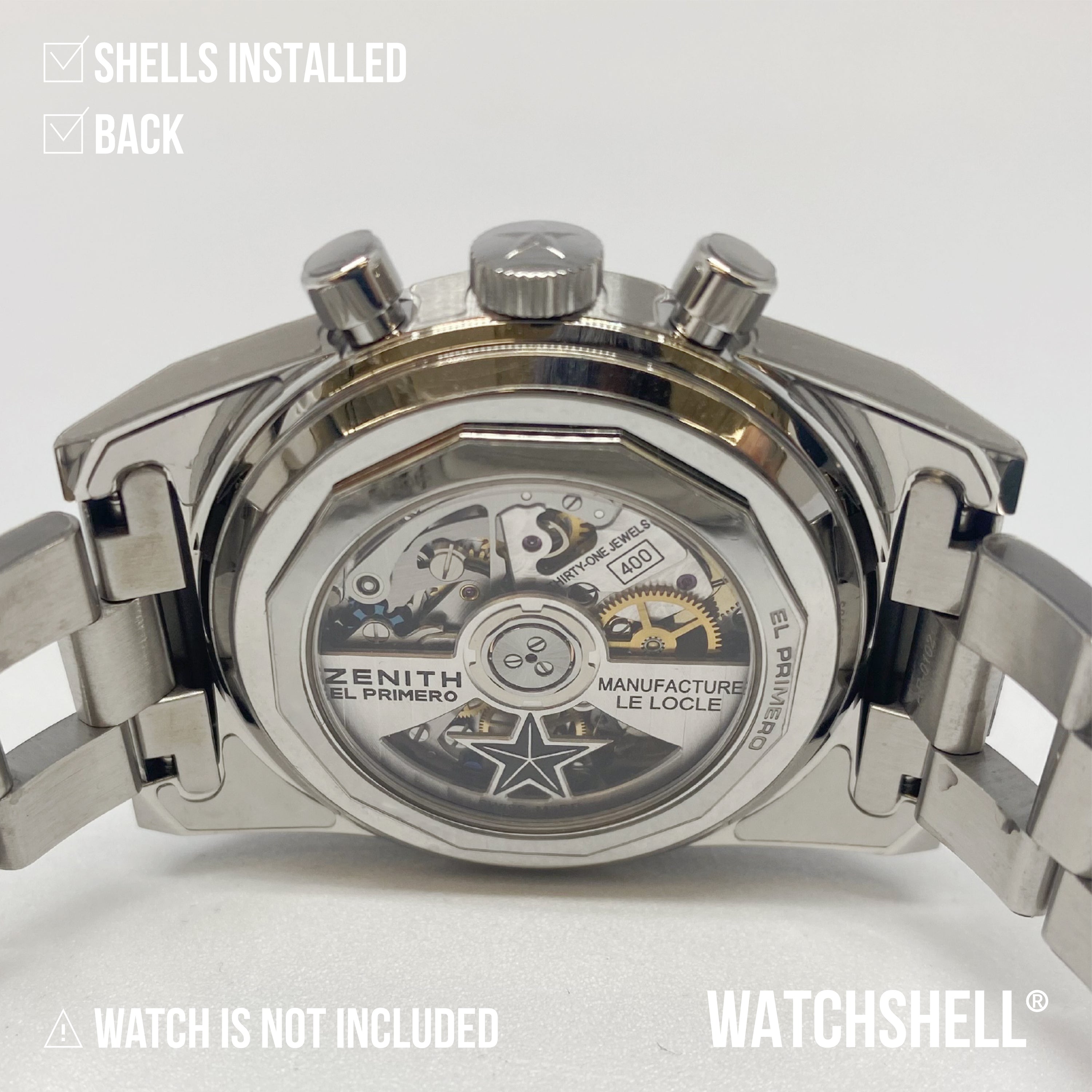 WATCHSHELL ZENITH CHRONOMASTER 03.A384.400/21.M384 37MM PROTECTIVE FILM