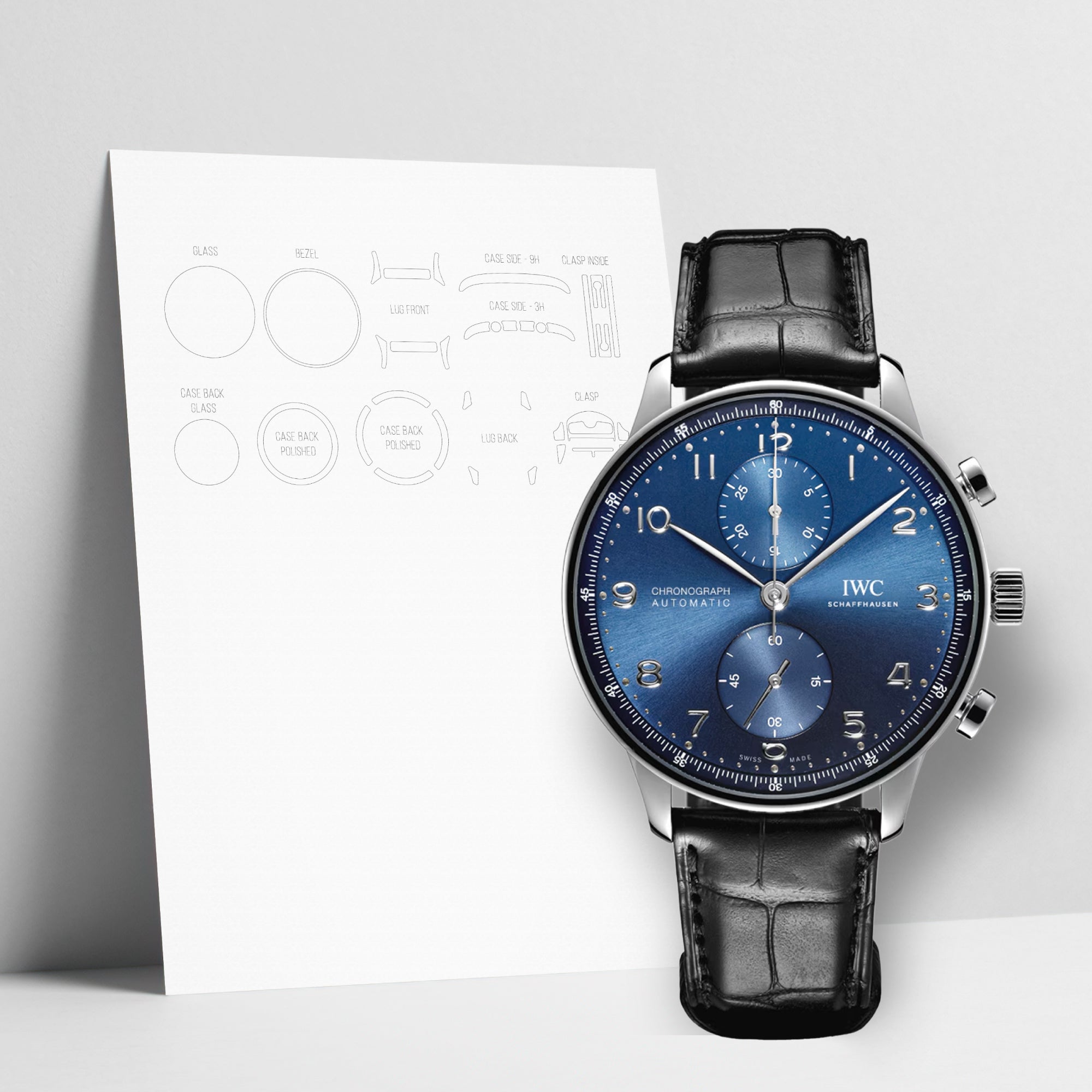 WATCHSHELL IWC PORTUGIESER IW371606 40MM PROTECTIVE FILM
