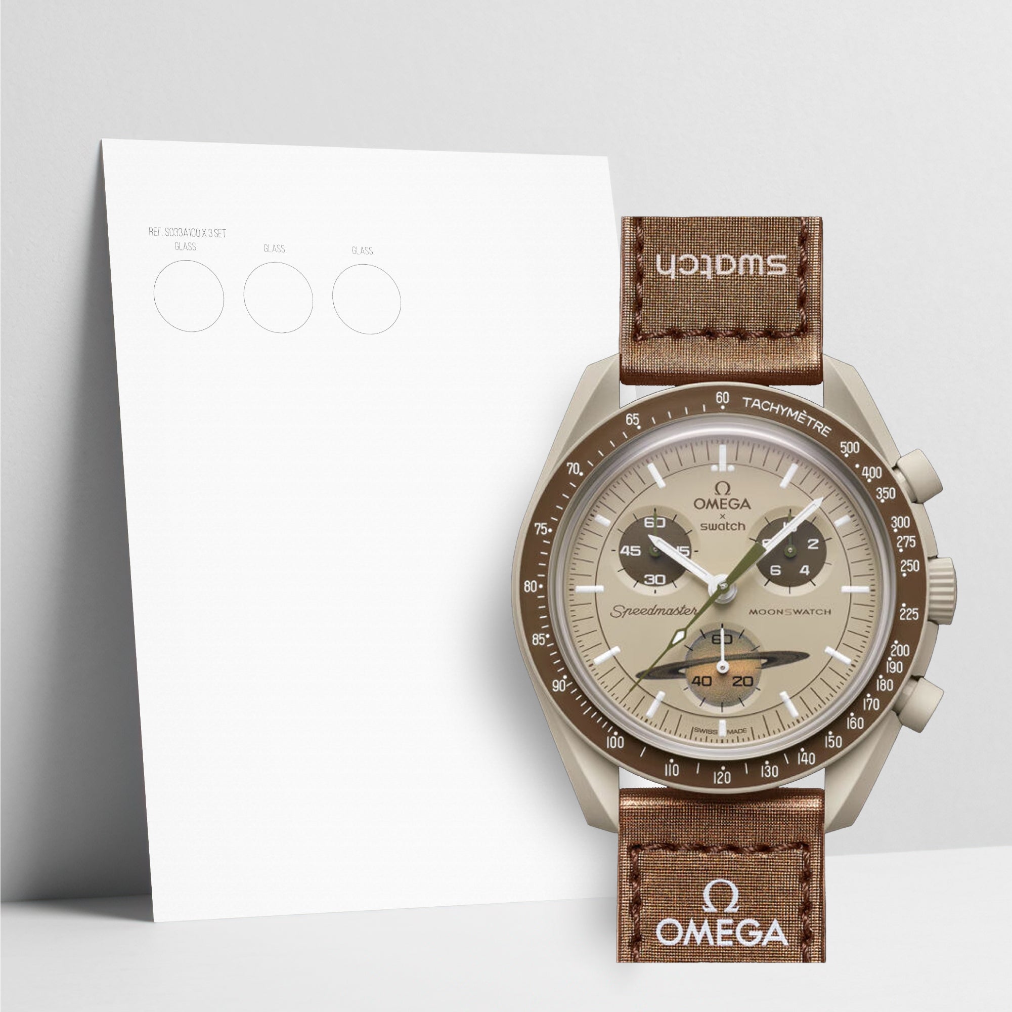 WATCHSHELL SWATCH MOONSWATCH SO33T100 42MM PROTECTIVE FILM