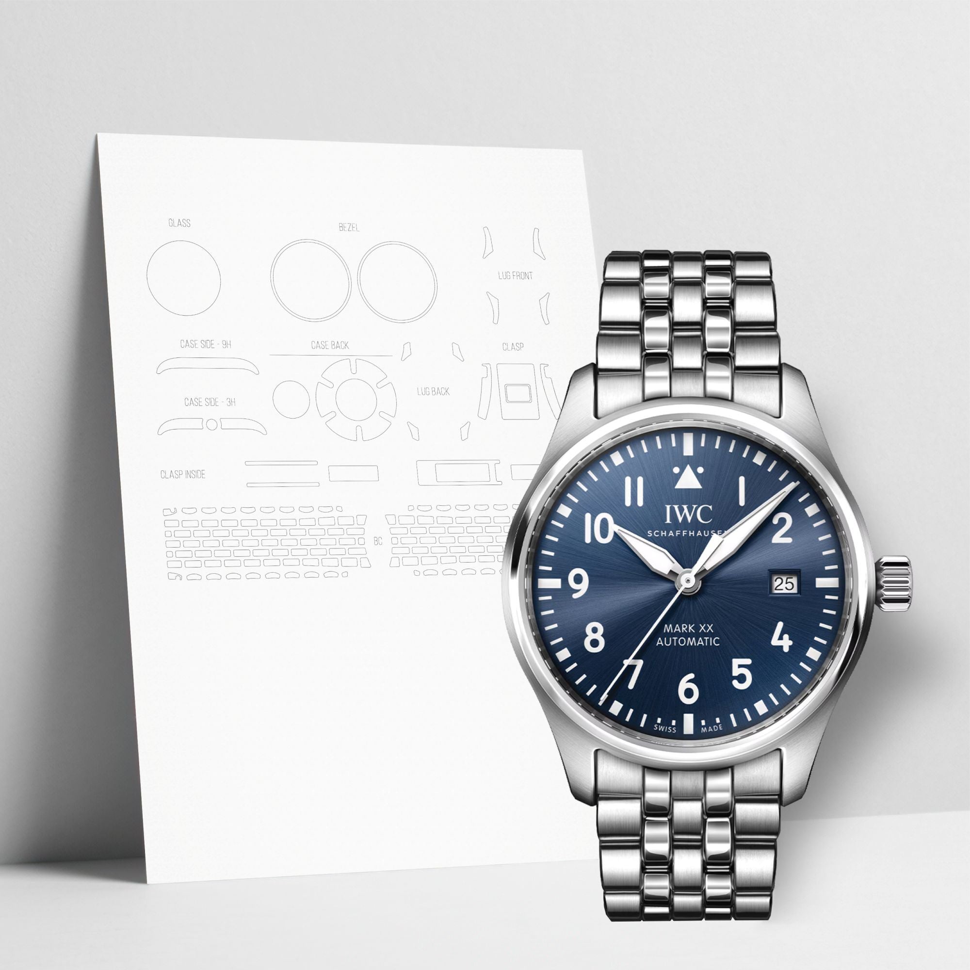 WATCHSHELL IWC MARK XX IW328204 40MM PROTECTIVE FILM