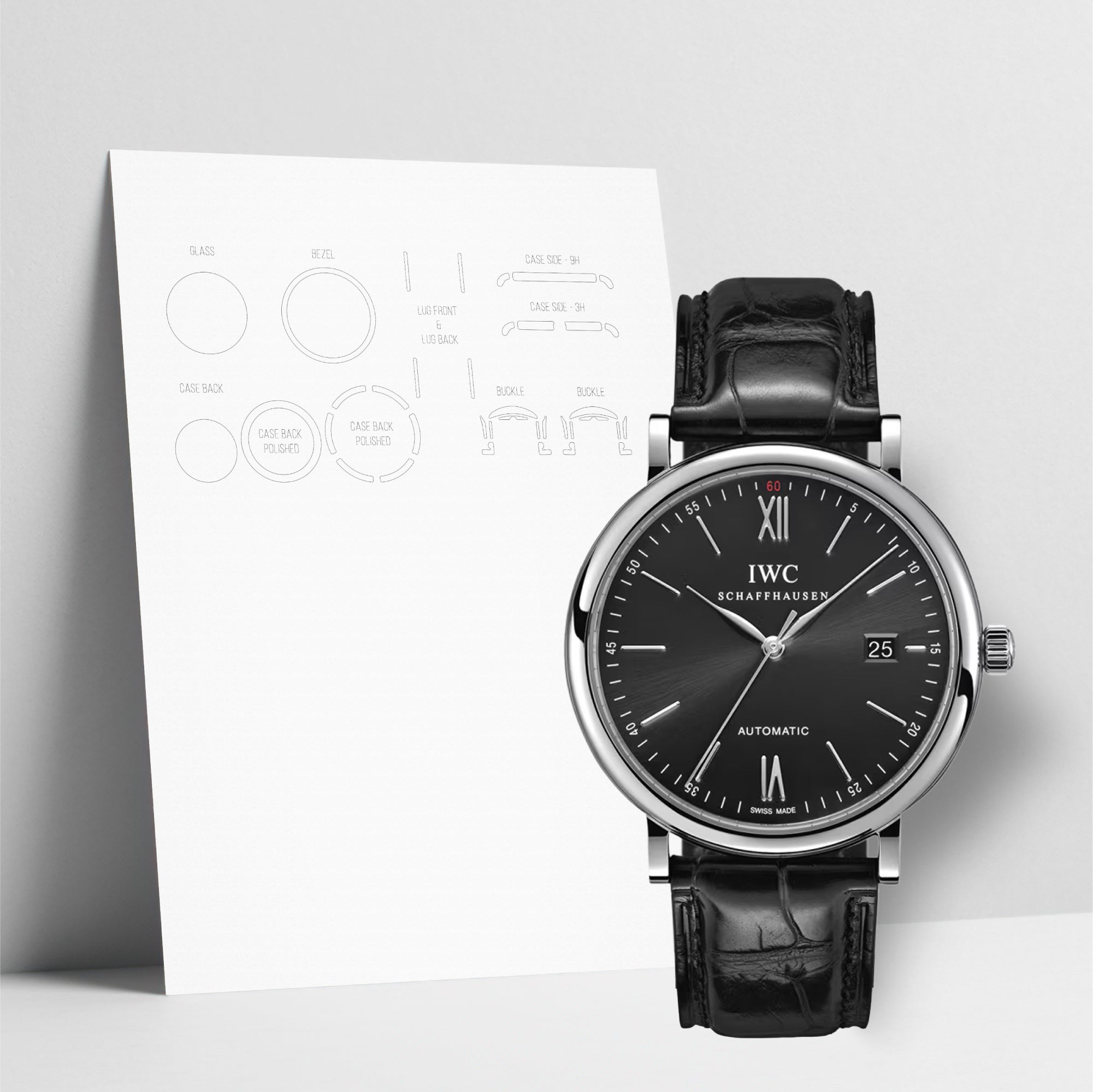 WATCHSHELL IWC PORTOFINO IW356502 40MM PROTECTIVE FILM