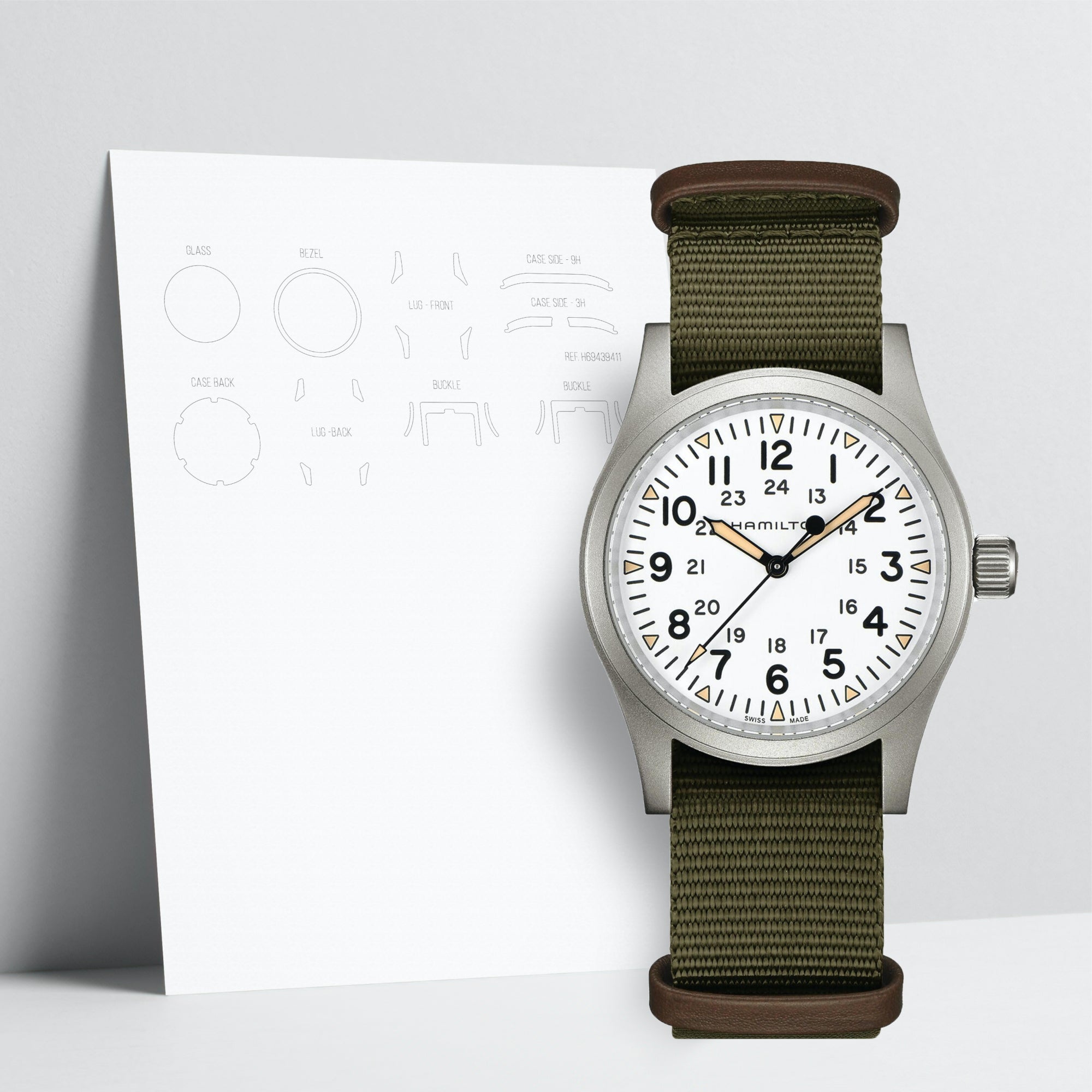 WATCHSHELL HAMILTON KHAKI FIELD H69439411 38MM PROTECTIVE FILM