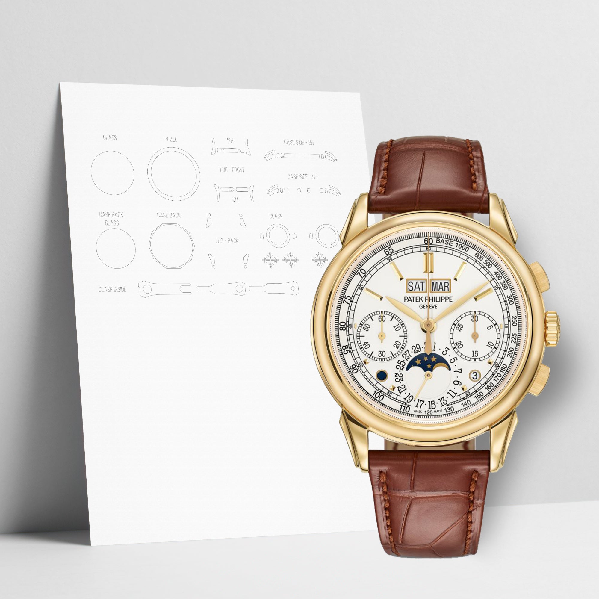 WATCHSHELL PATEK PHILIPPE GRAND COMPLICATIONS 5270J 41MM PROTECTIVE FILM