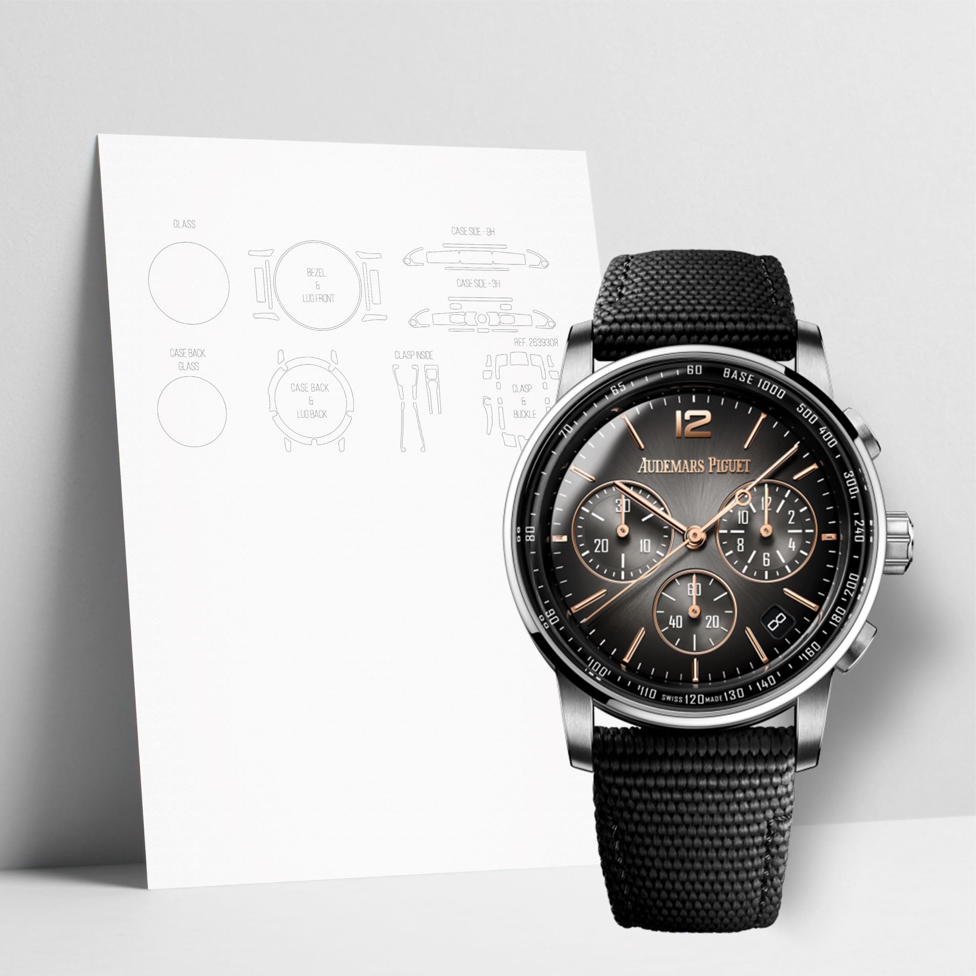 WATCHSHELL AUDEMARS PIGUET CODE 11.59 26393CR.OO.A002KB.01 41MM PROTECTIVE FILM