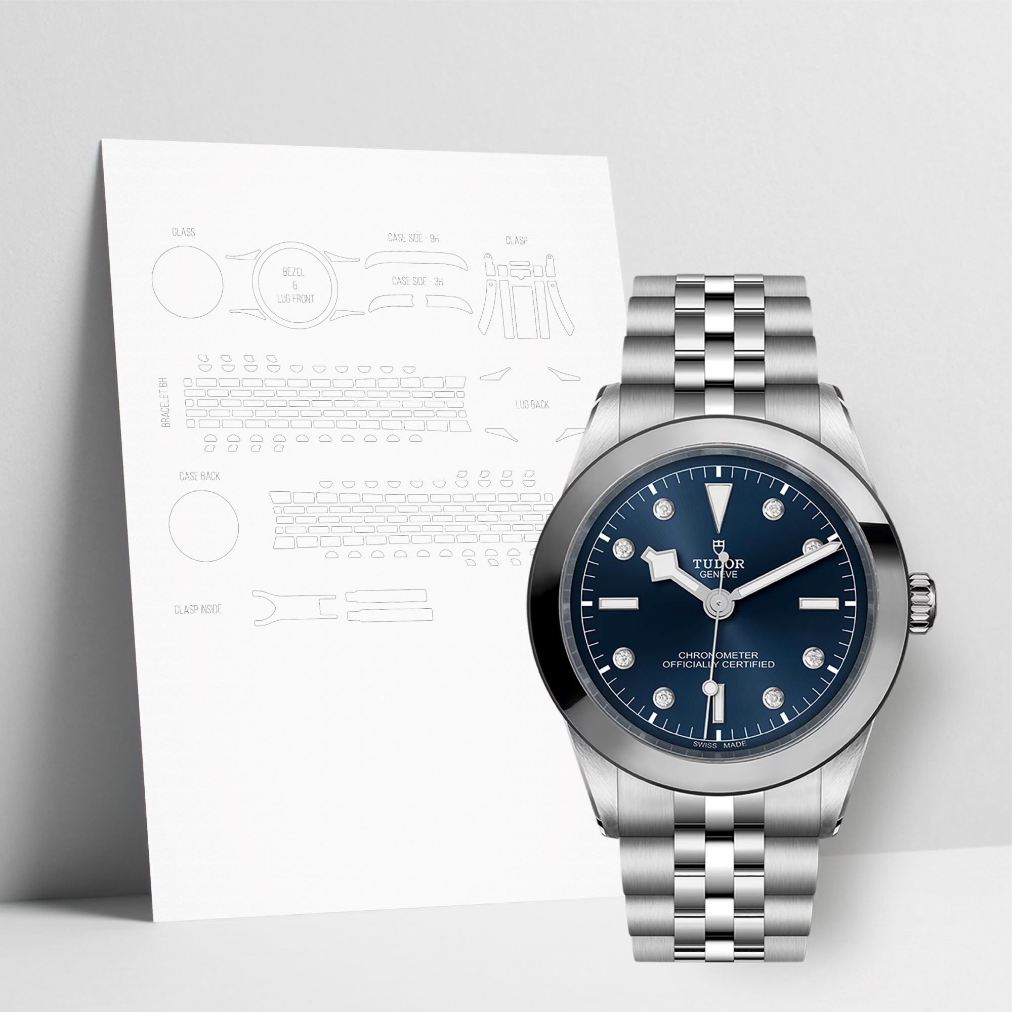 WATCHSHELL TUDOR BLACK BAY M79660 39MM PROTECTIVE FILM