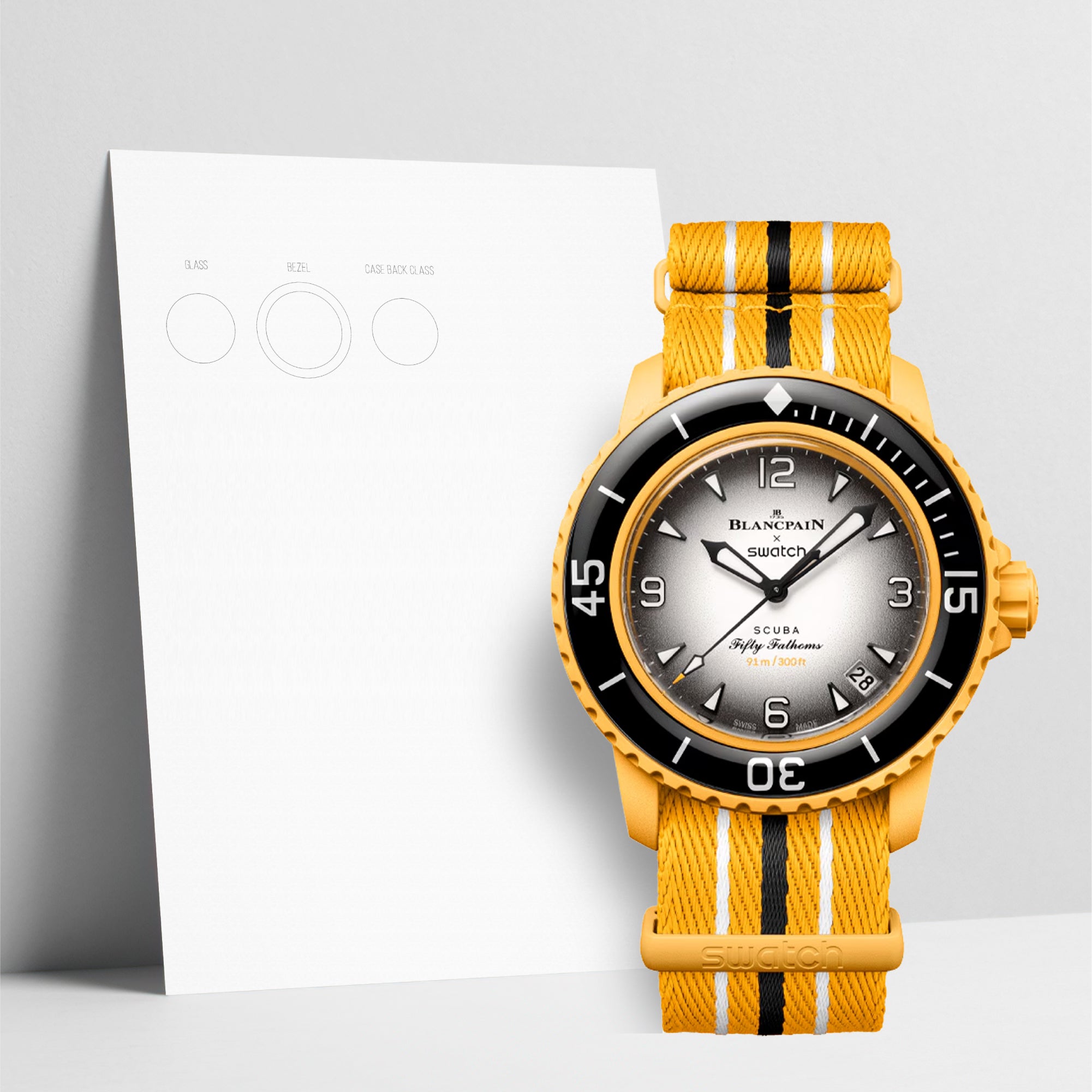 WATCHSHELL SWATCH SCUBA FIFTY FATHOMS SO35P100 42MM PROTECTIVE FILM