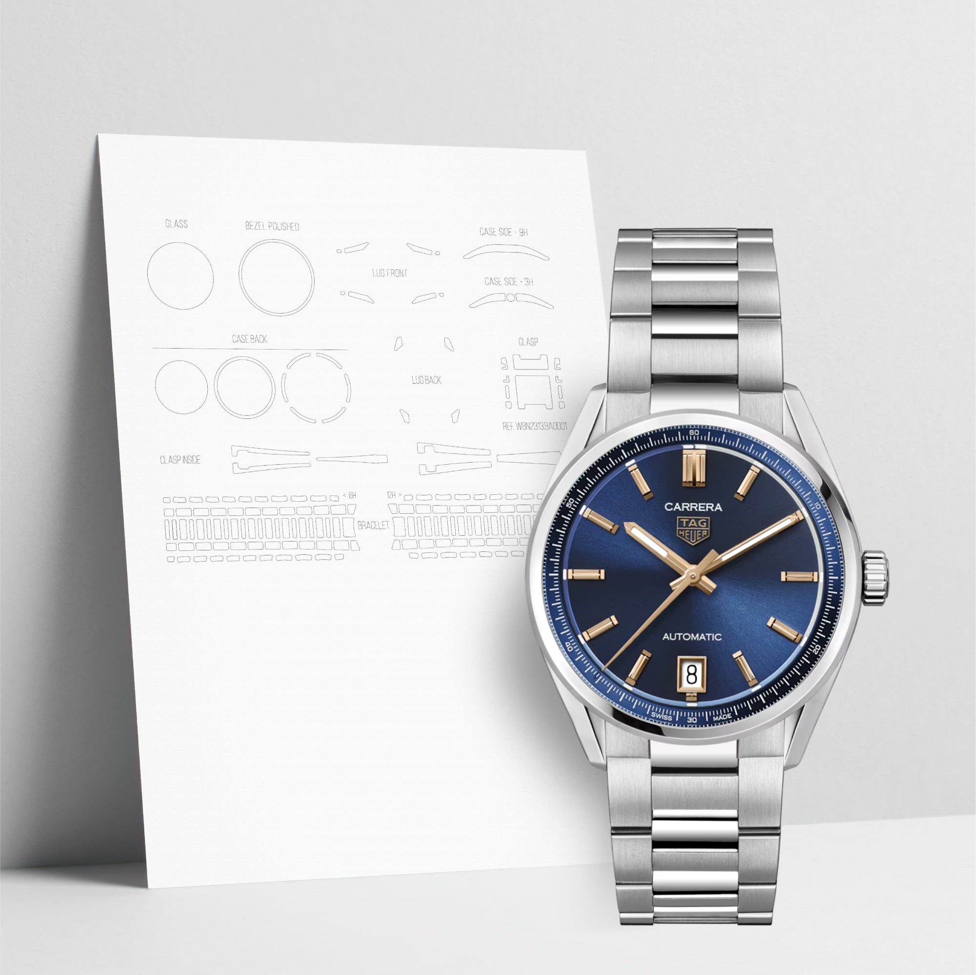 WATCHSHELL TAG HEUER CARRERA WBN2311.BA0001 36MM PROTECTIVE FILM