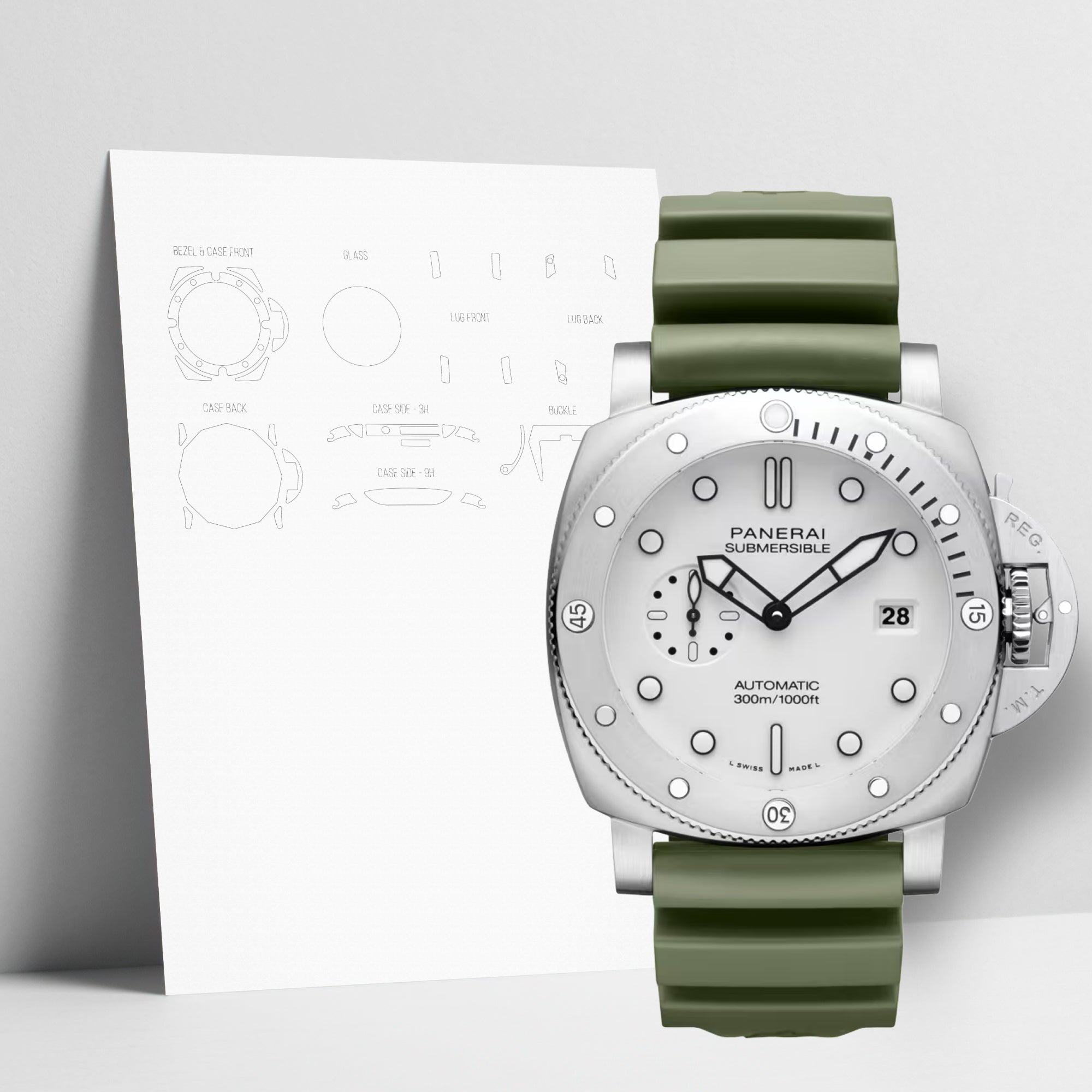 WATCHSHELL PANERAI SUBMERSIBLE PAM-01226 44MM PROTECTIVE FILM