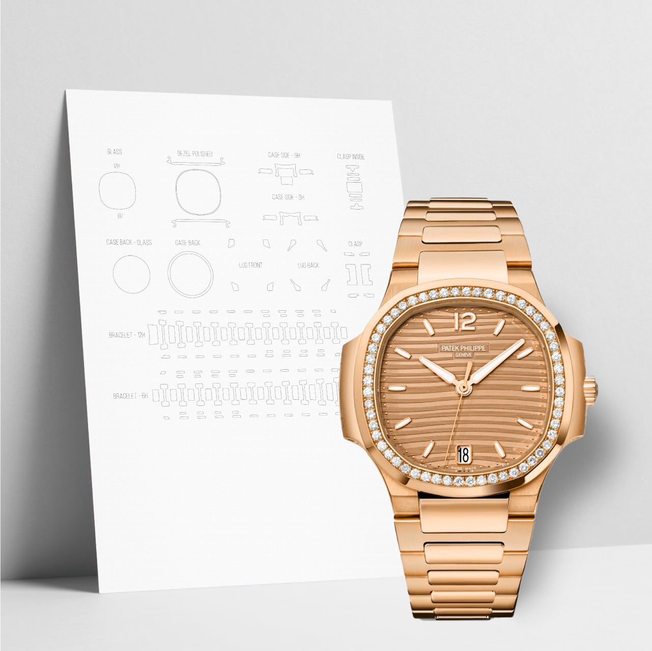 WATCHSHELL PATEK PHILIPPE NAUTILUS 7118/1200R 35.2MM PROTECTIVE FILM