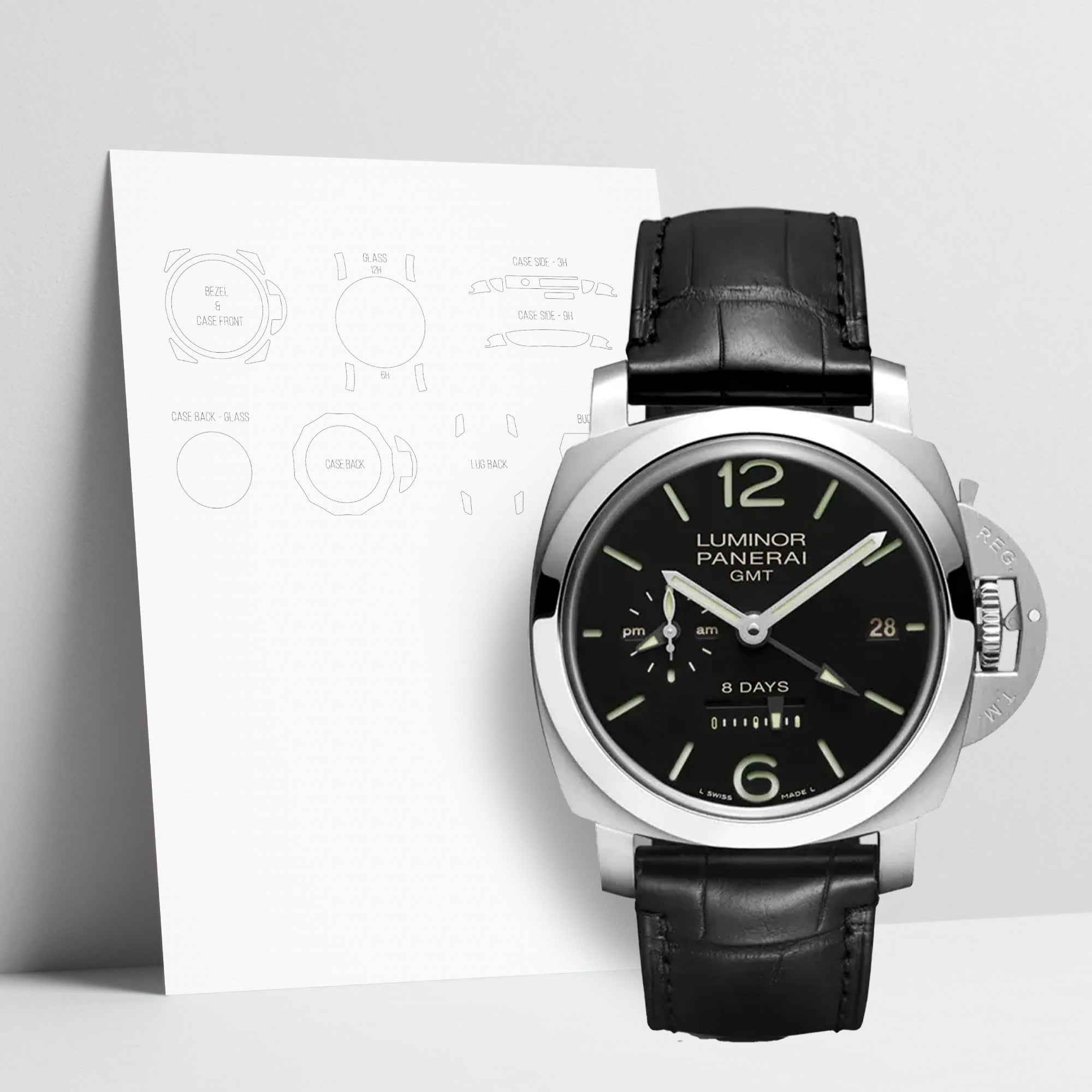 WATCHSHELL PANERAI LUMINOR PAM-00233 44MM PROTECTIVE FILM