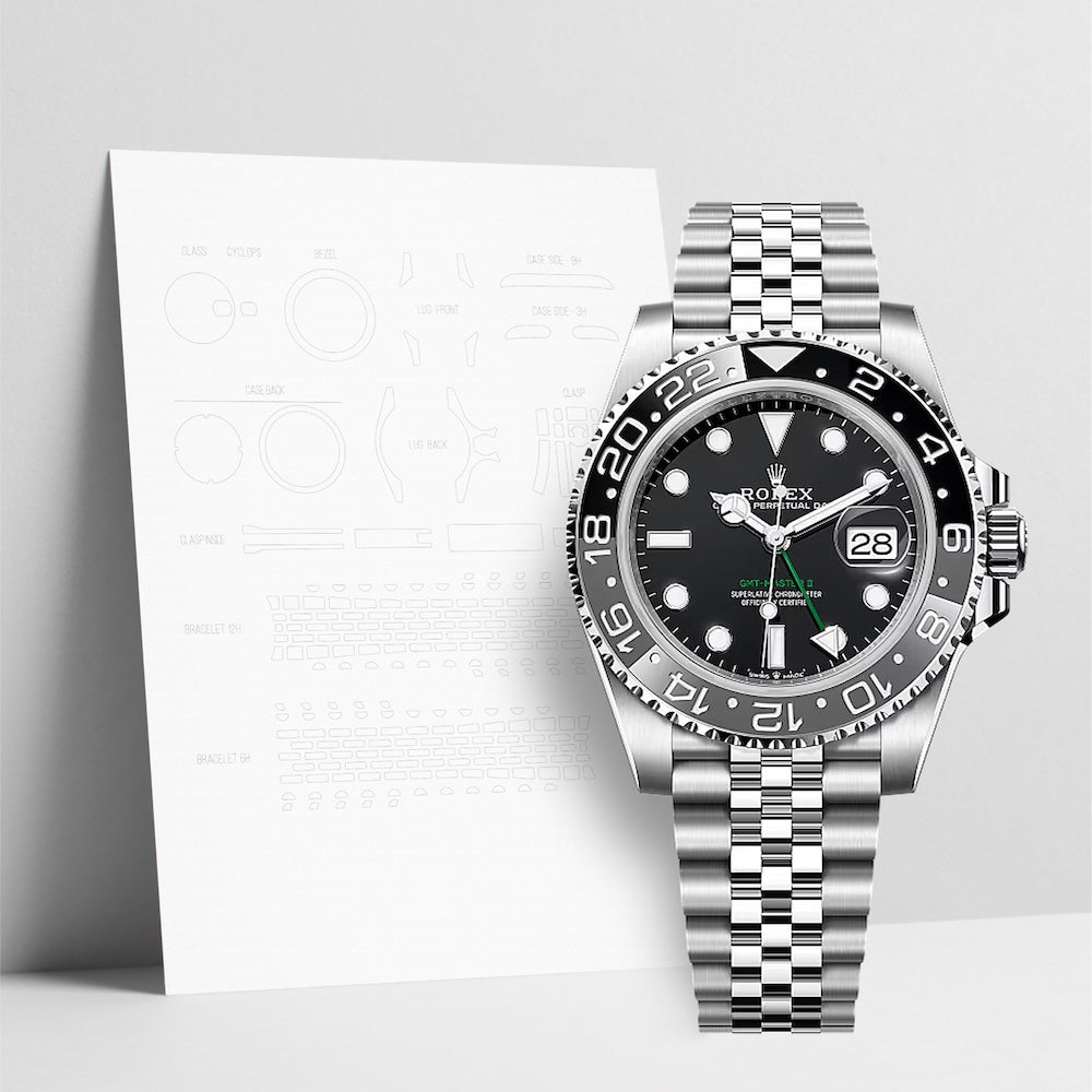 WATCHSHELL ROLEX GMT-MASTER II 126710GRNR 40MM JUBILEE PROTECTIVE FILM