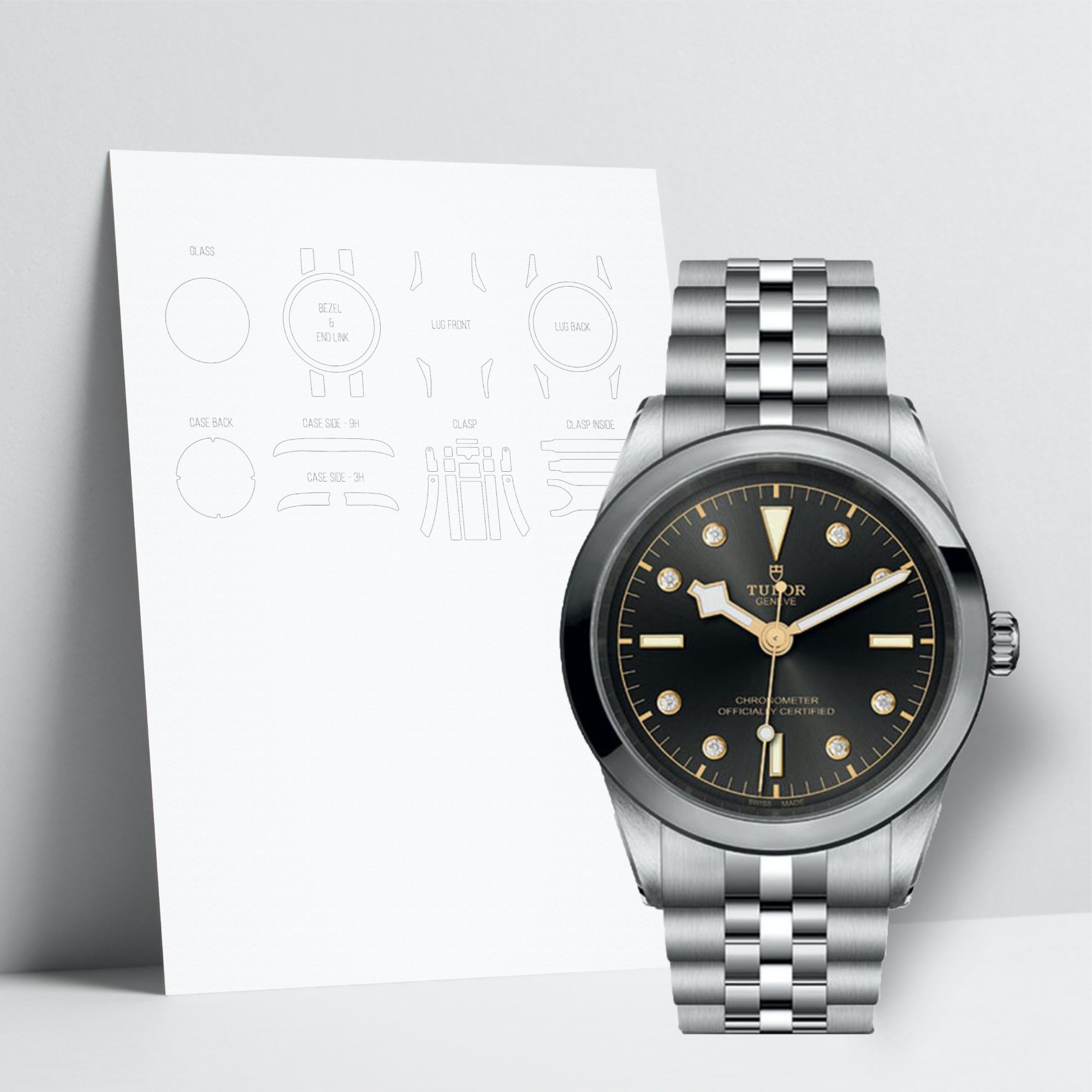 WATCHSHELL TUDOR BLACK BAY M79680 41MM PROTECTIVE FILM