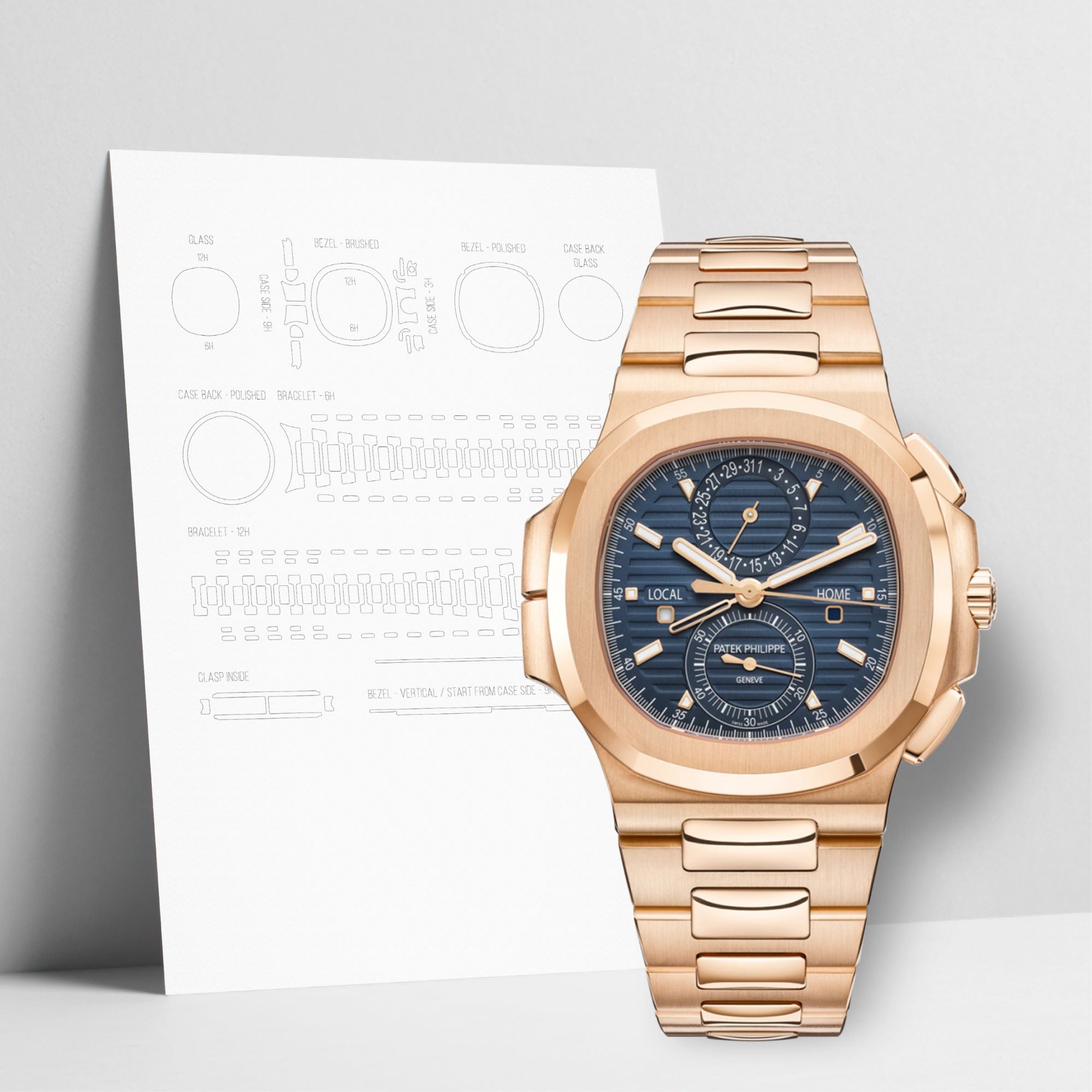 WATCHSHELL PATEK PHILIPPE NAUTILUS 5990/1R 40.5MM PROTECTIVE FILM