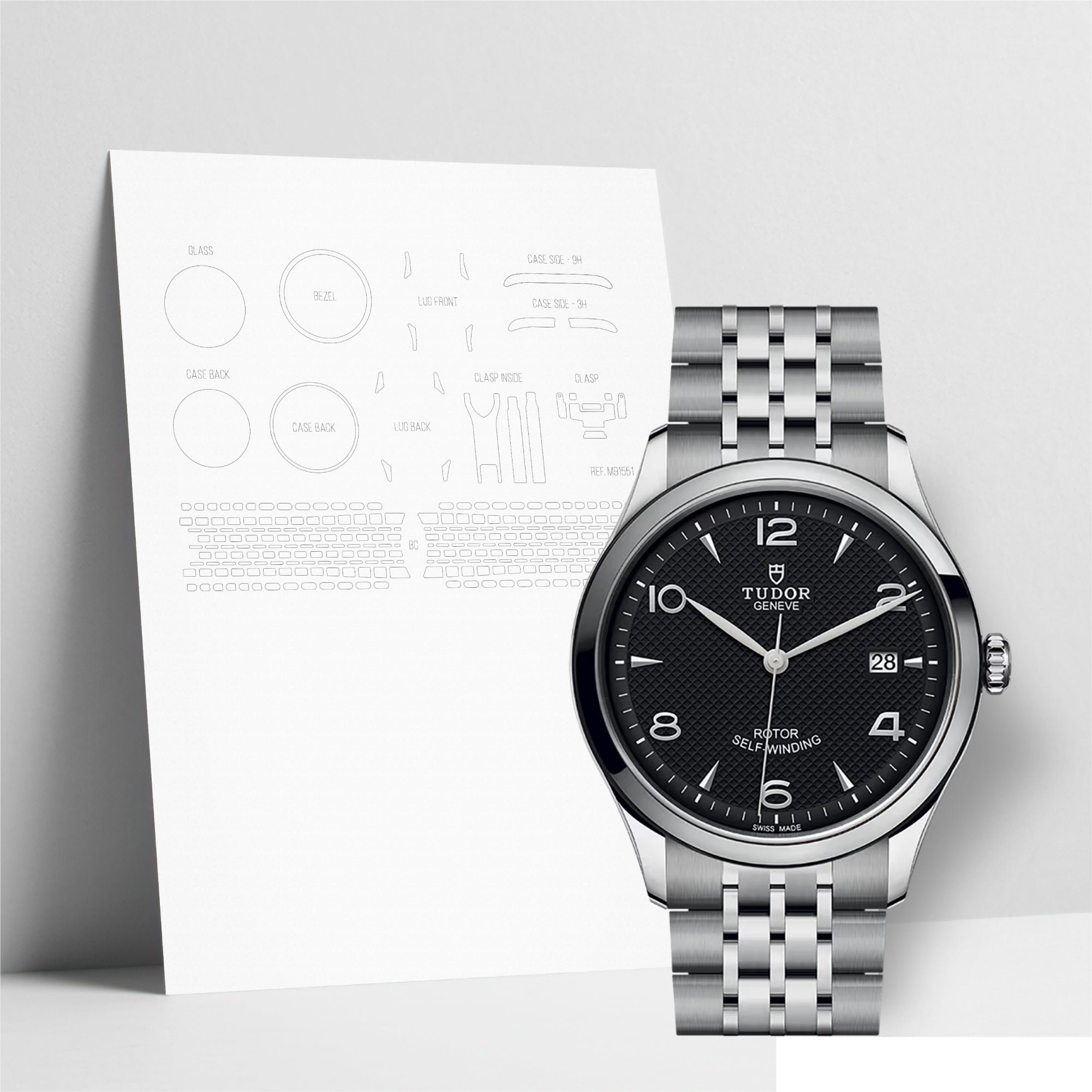 WATCHSHELL TUDOR 1926 M91550 39MM PROTECTIVE FILM