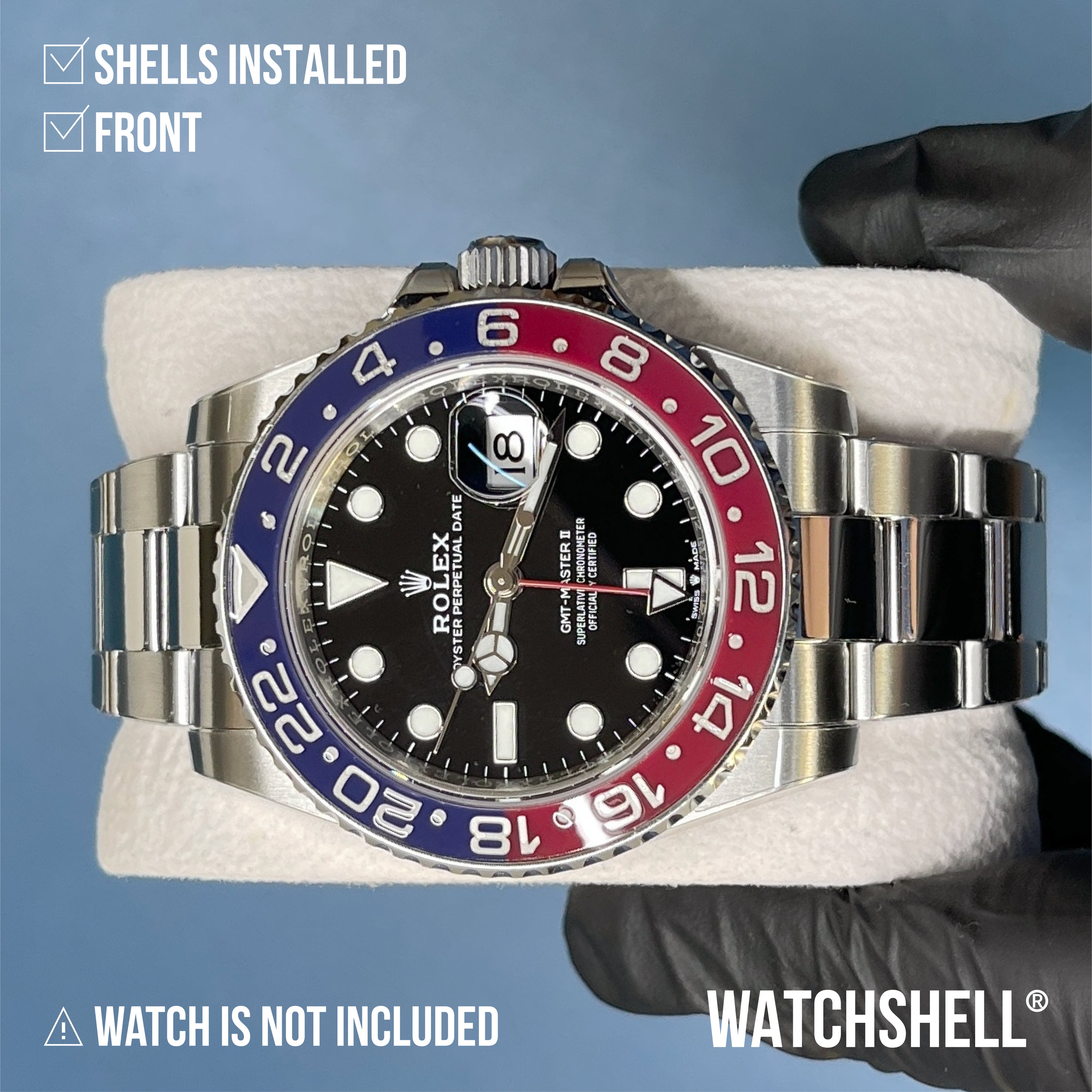 WATCHSHELL ROLEX GMT-MASTER II 126710BLRO 40MM OYSTER PROTECTIVE FILM