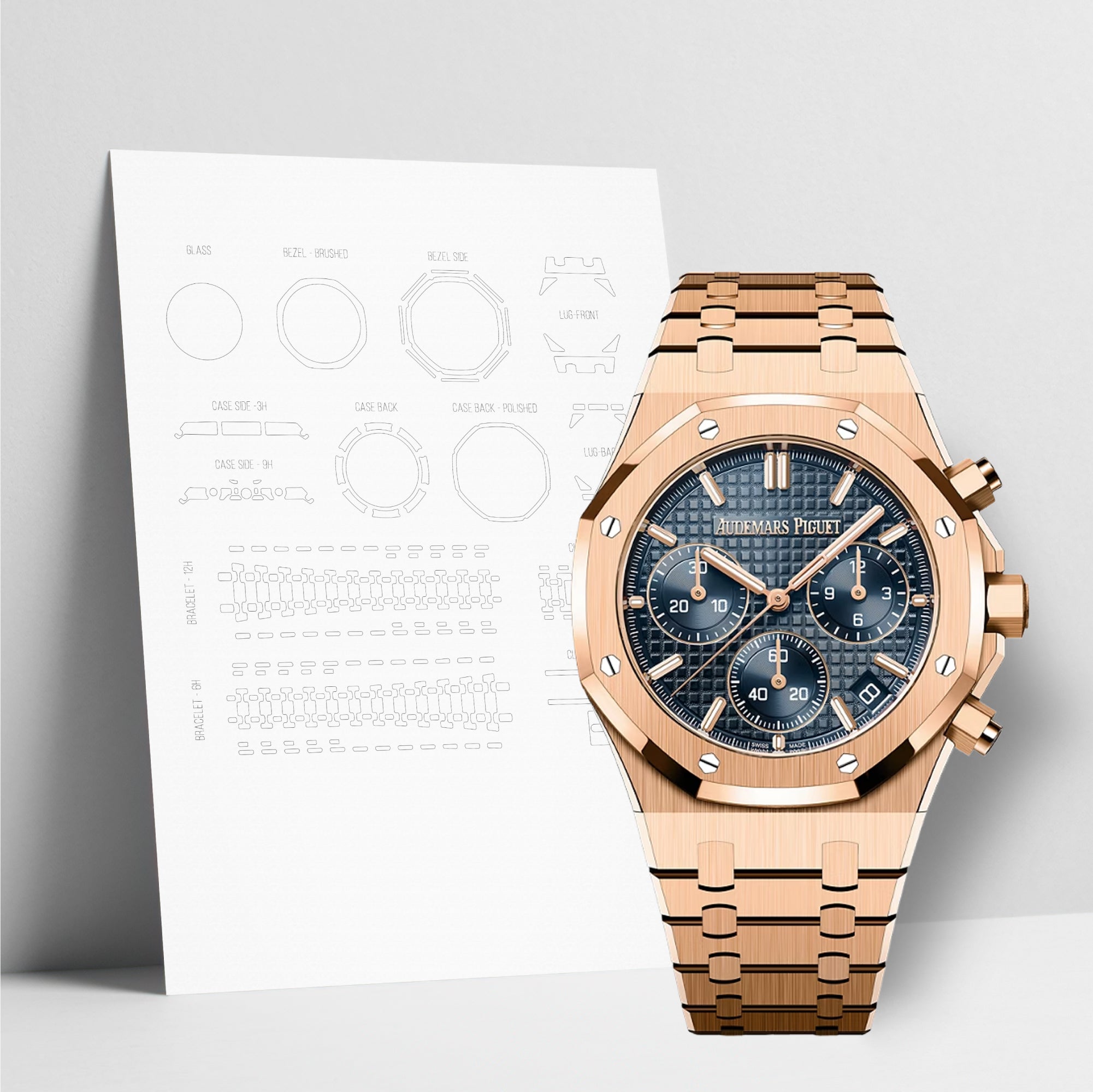 WATCHSHELL AUDEMARS PIGUET ROYAL OAK 26240OR.OO.1320OR.05 41MM PROTECTIVE FILM