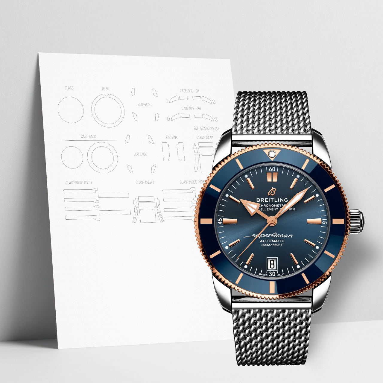 WATCHSHELL BREITLING SUPEROCEAN UB2010161C1A1 42MM PROTECTIVE FILM