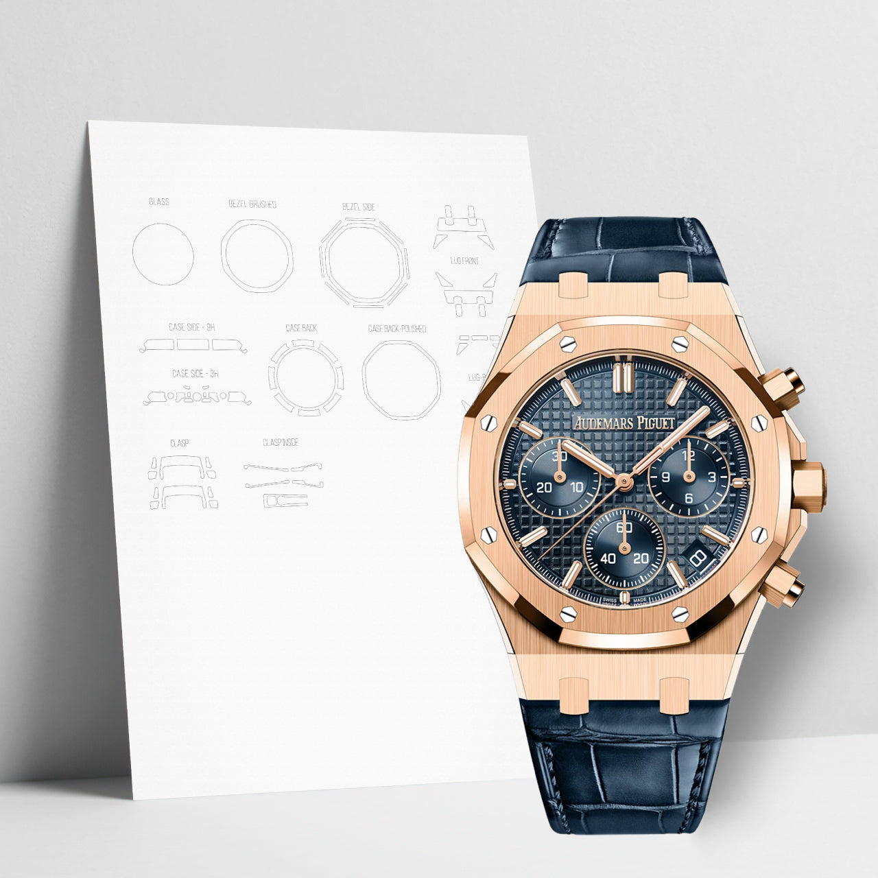 WATCHSHELL AUDEMARS PIGUET ROYAL OAK 26240OR.OO.D315CR.02 41MM PROTECTIVE FILM