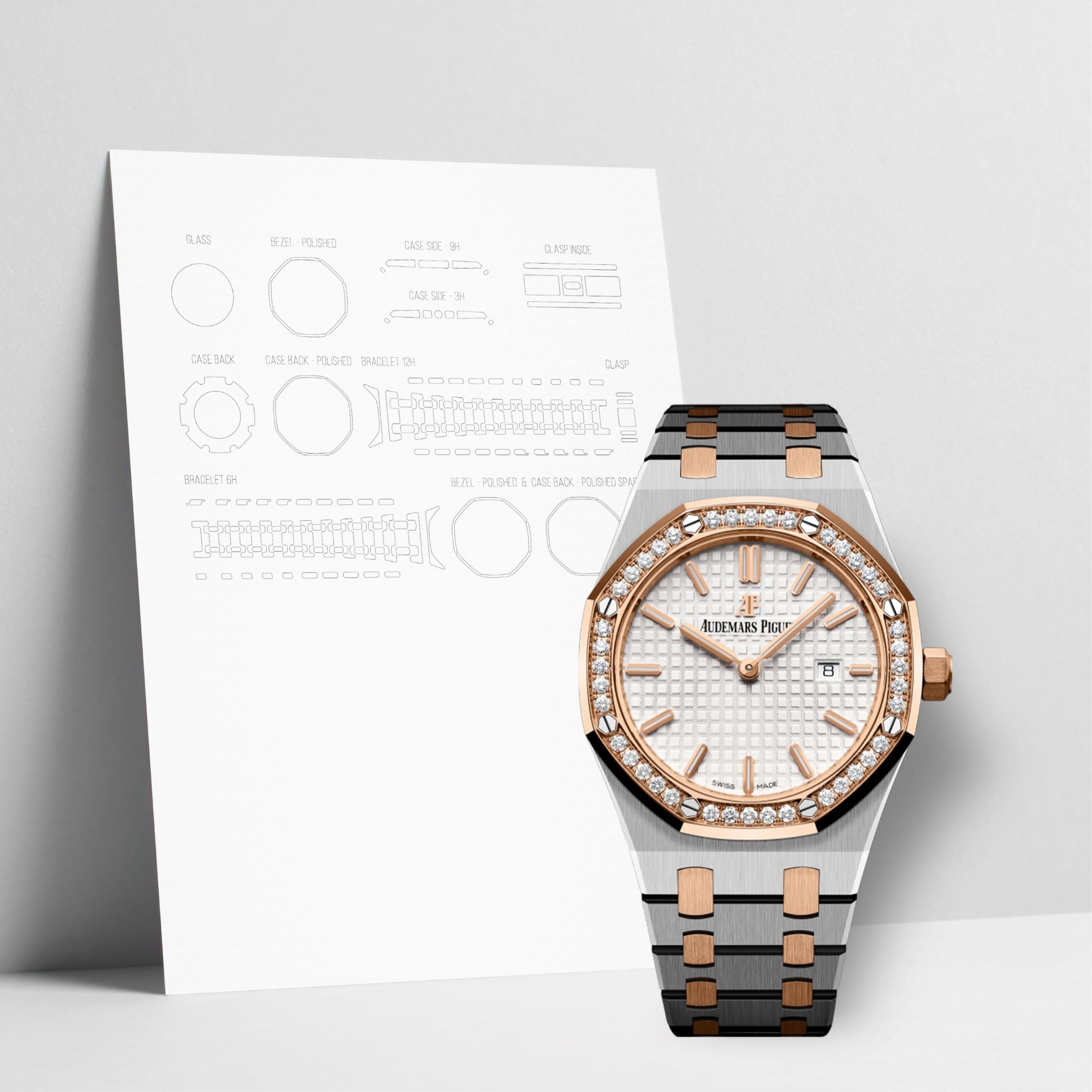 WATCHSHELL AUDEMARS PIGUET ROYAL OAK 67651SR.ZZ.1261SR.01 33MM PROTECTIVE FILM