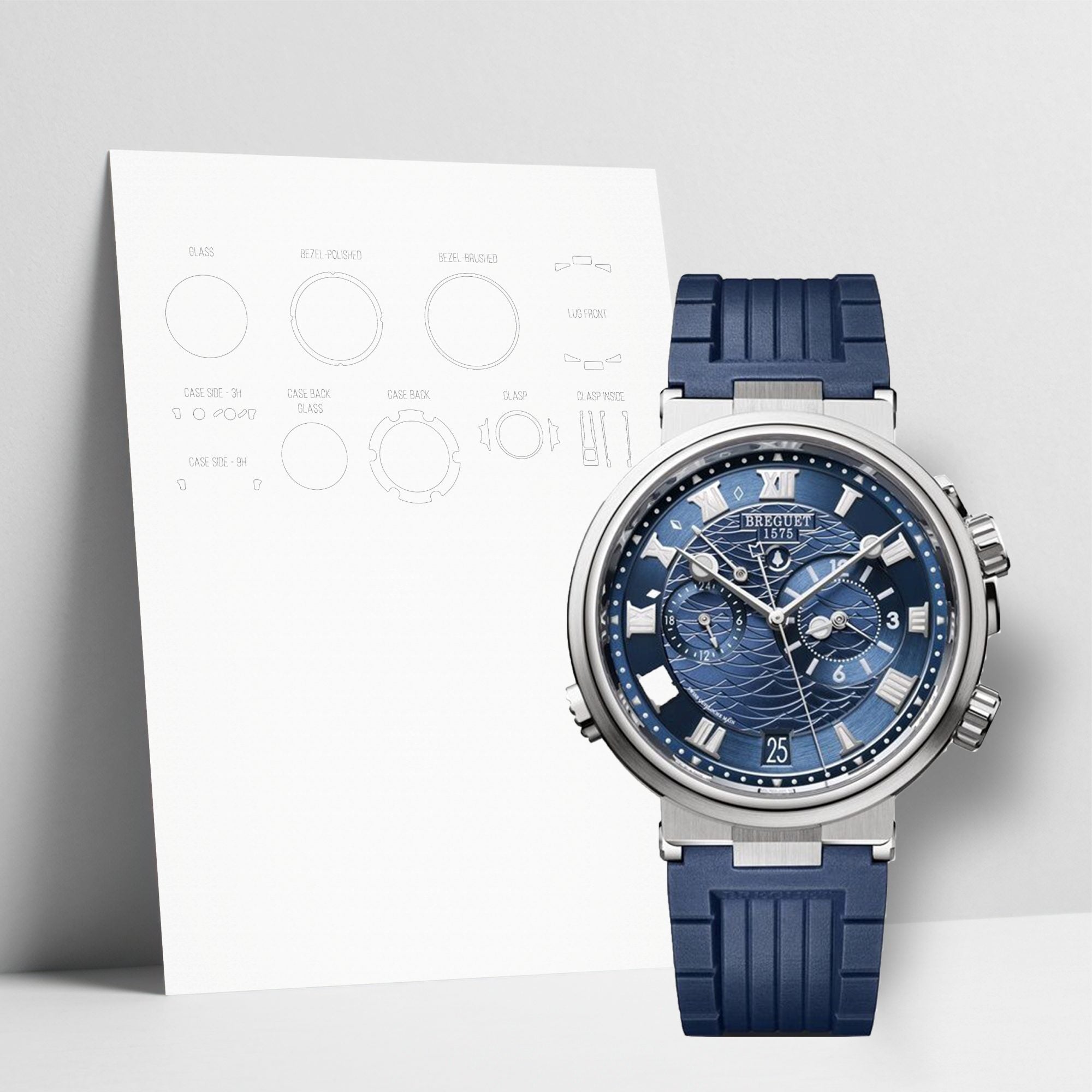 WATCHSHELL BREGUET MARINE 5547BB 40MM PROTECTIVE FILM