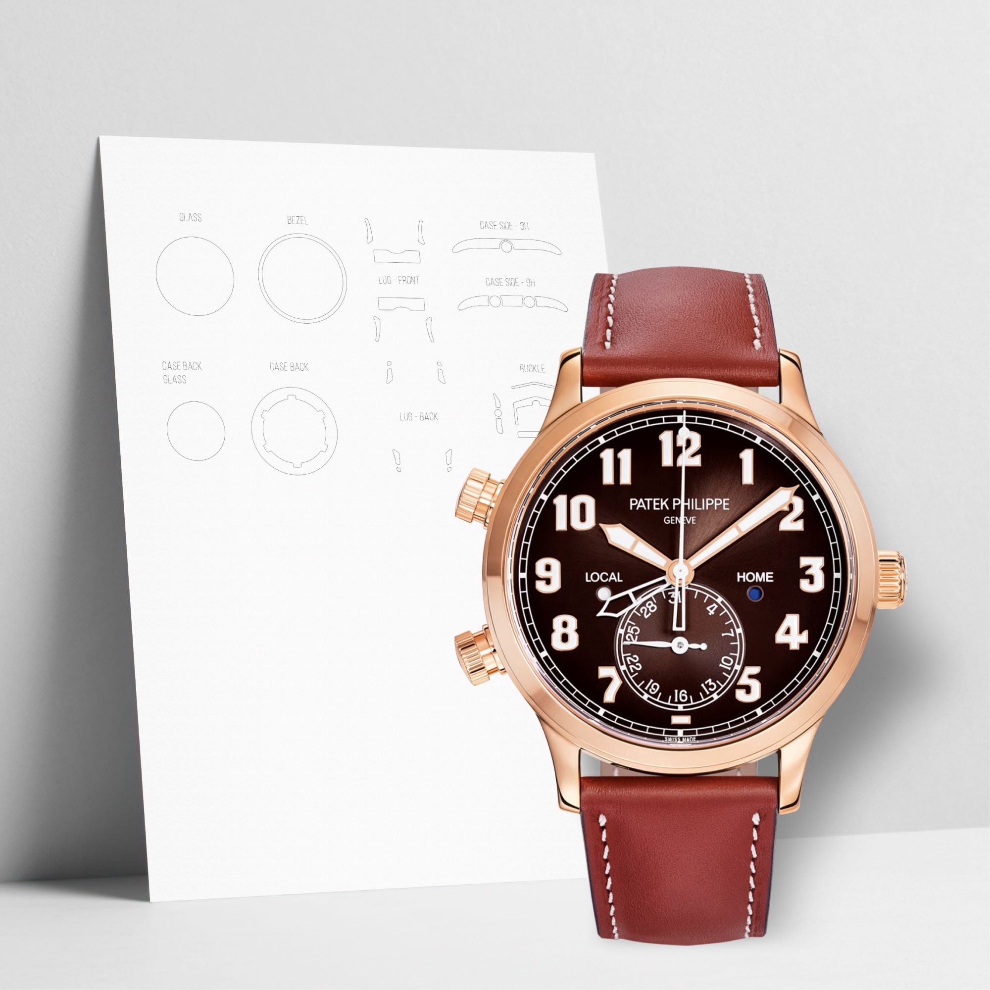 WATCHSHELL PATEK PHILIPPE COMPLICATIONS 5524R 42MM PROTECTIVE FILM