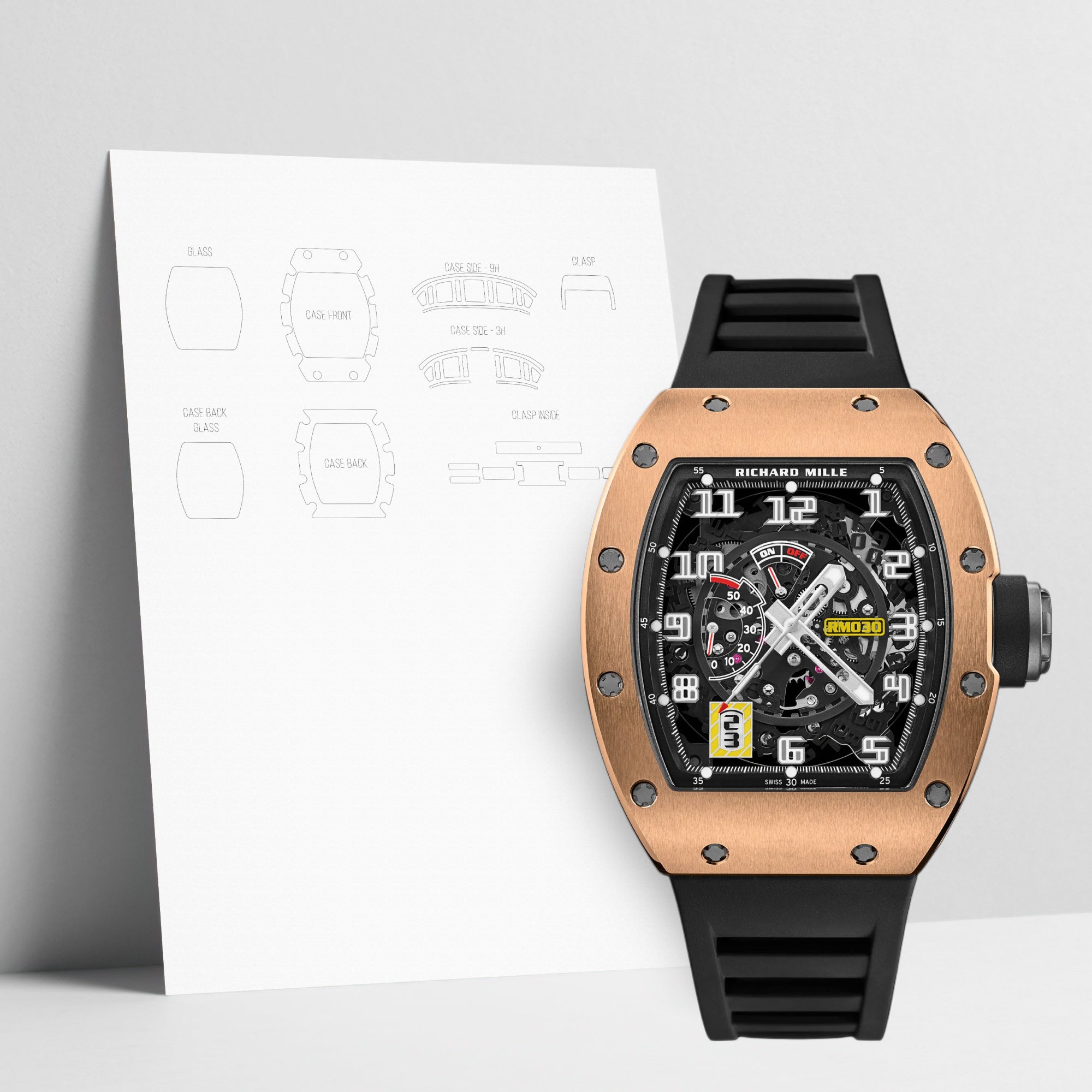 WATCHSHELL RICHARD MILLE RM 030 RG PROTECTIVE FILM