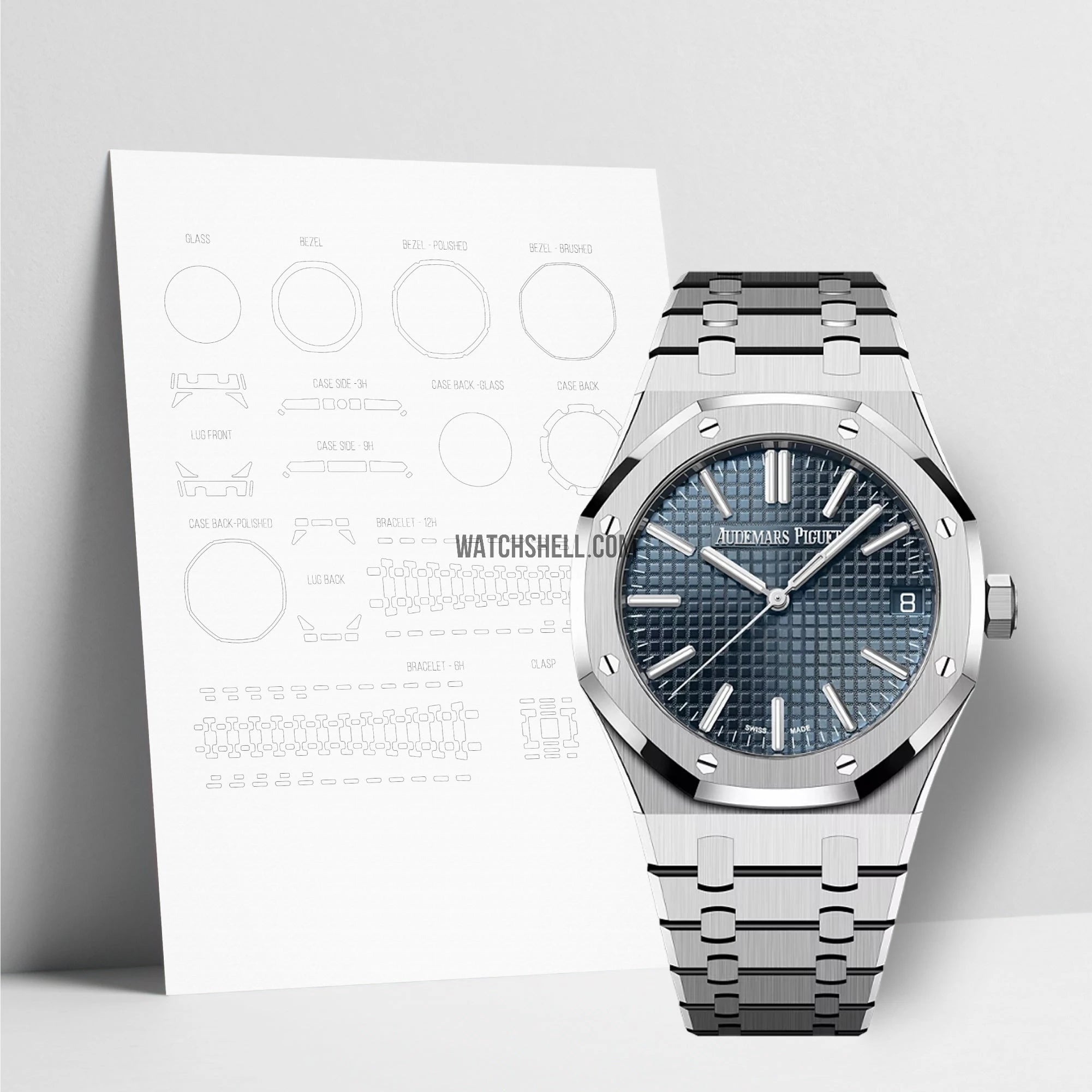 WatchShell for Audemars Piguet Royal Oak 15510ST.OO.1320ST.06 41mm WatchShell