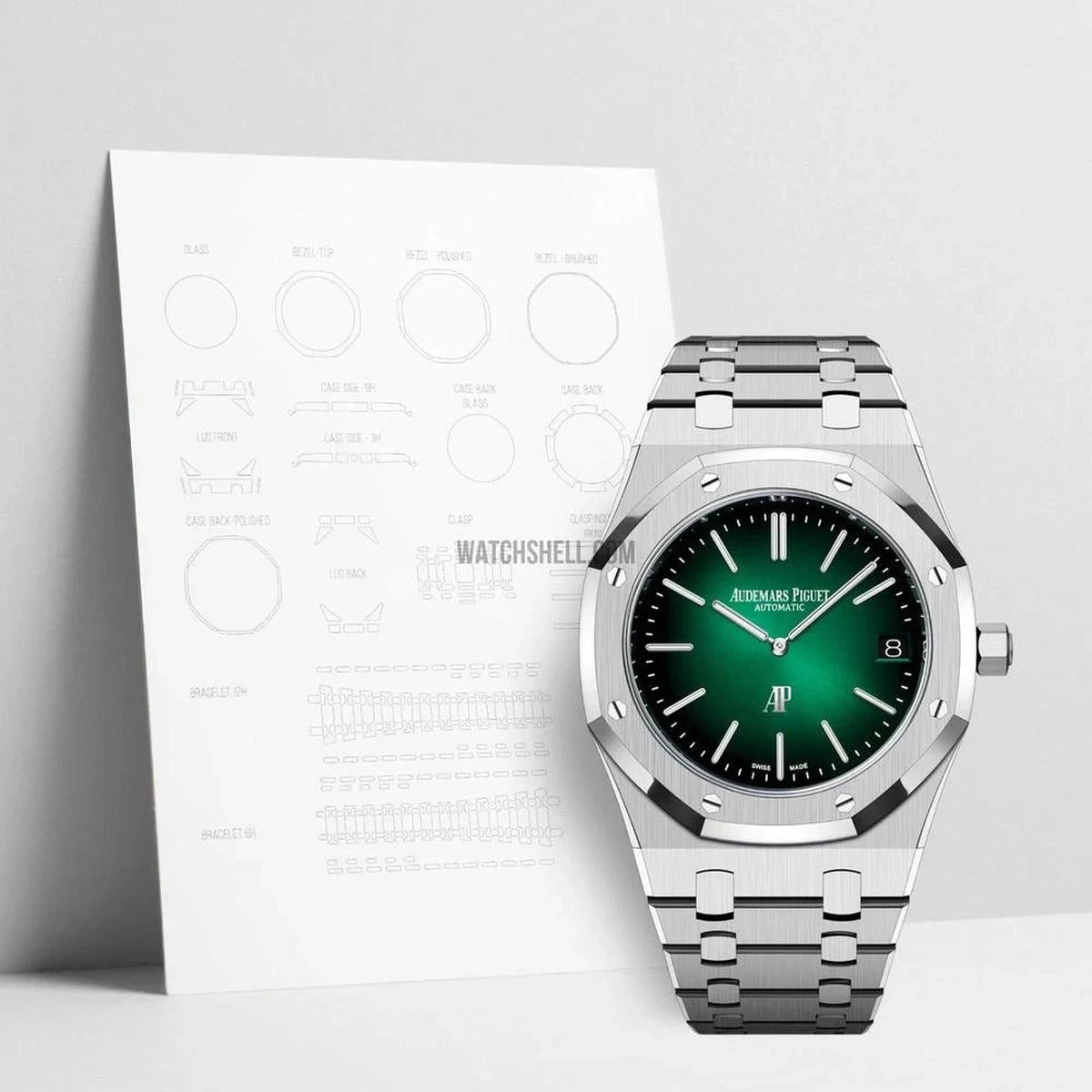 WatchShell for Audemars Piguet Royal Oak 16202PT.OO.1240PT.01