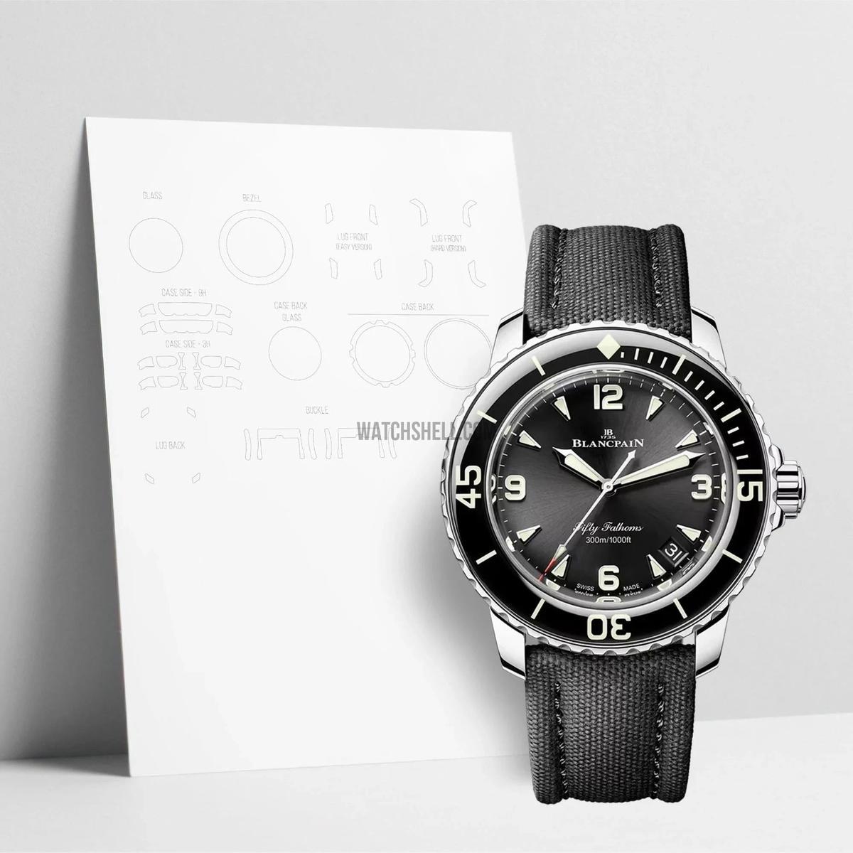 WatchShell for Blancpain Fifty Fathoms 5010 1130 B52A
