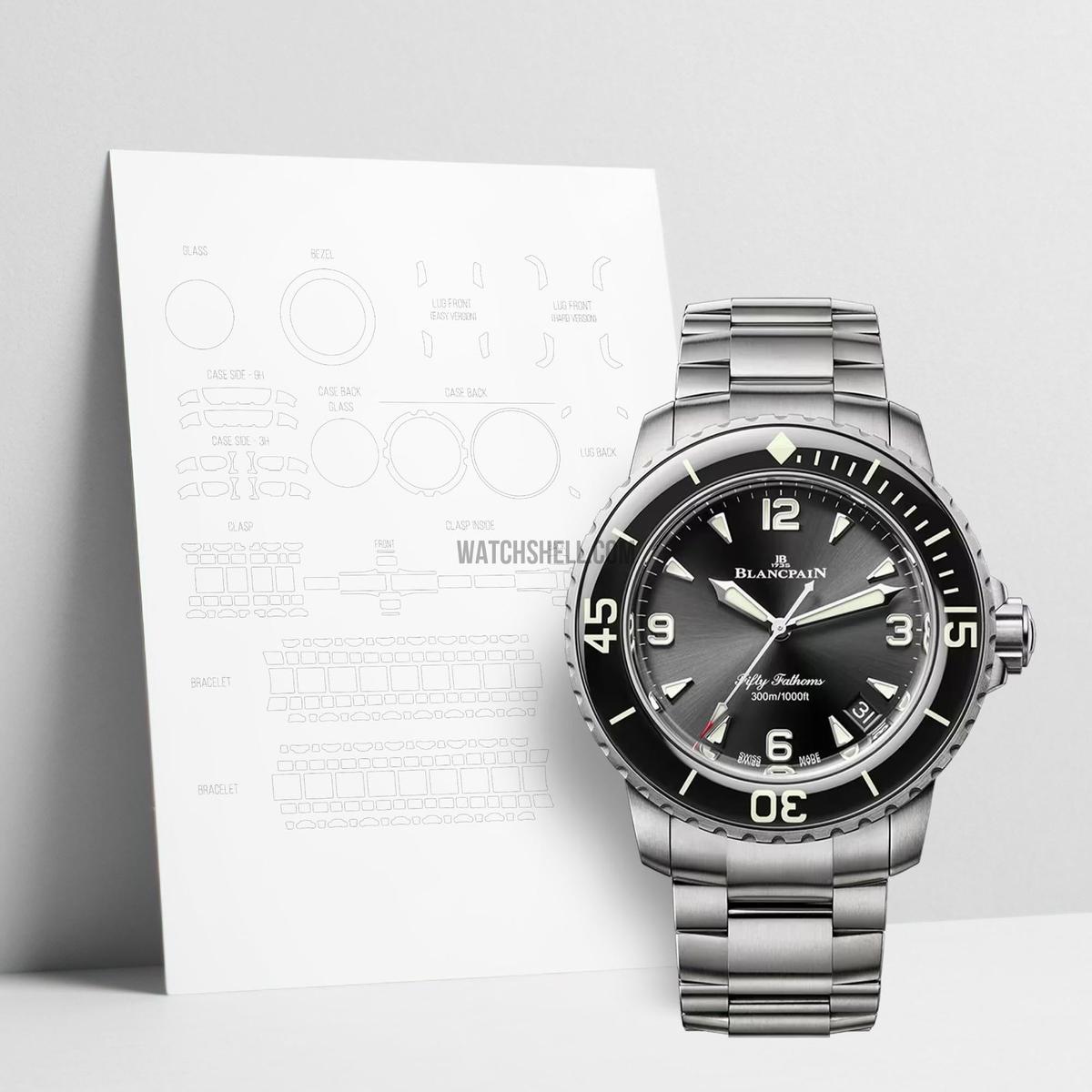 WatchShell for Blancpain Fifty Fathoms 5010 12B30 98S