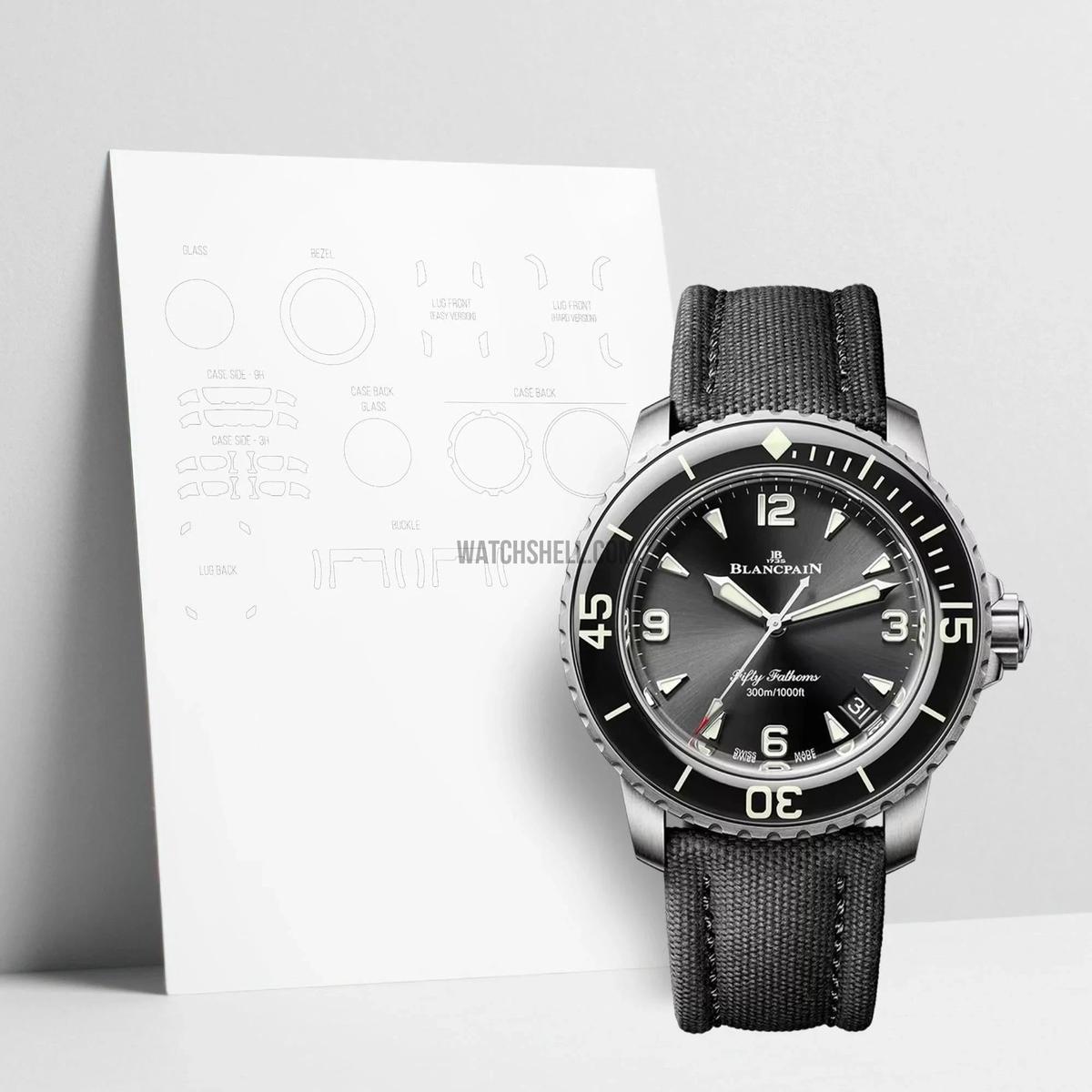 WatchShell for Blancpain Fifty Fathoms 5010 12B30 B52A