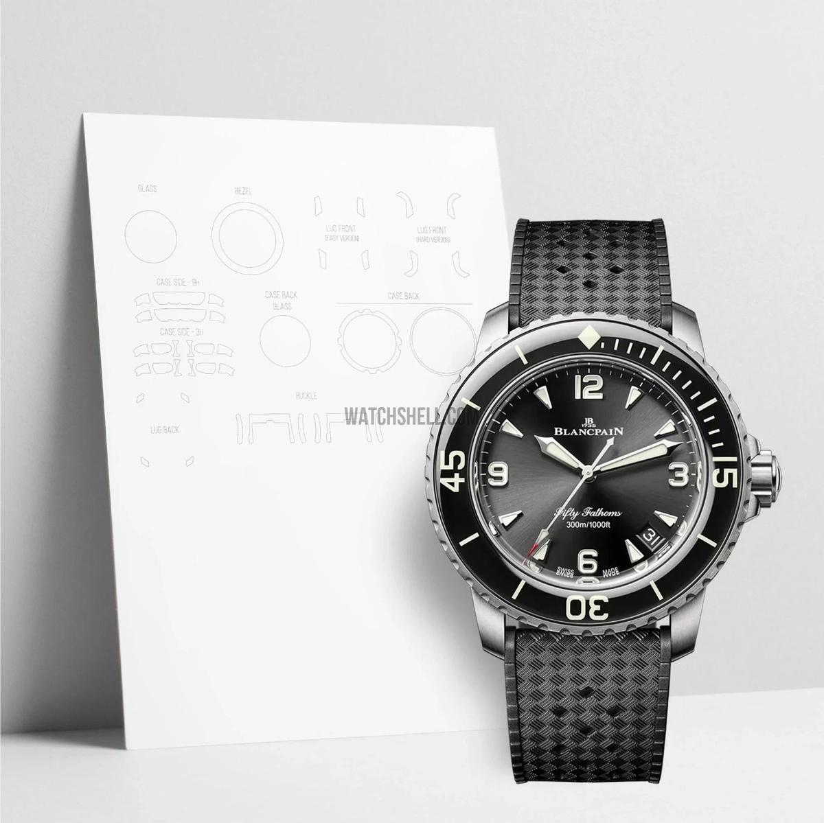 WatchShell for Blancpain Fifty Fathoms 5010 12B30 B64A