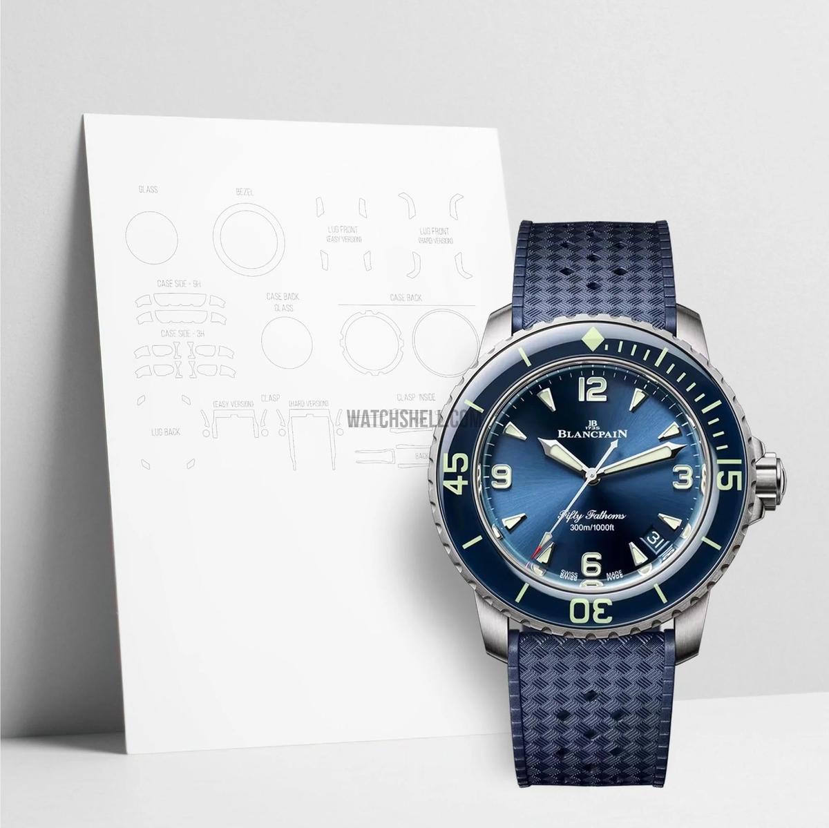 WatchShell for Blancpain Fifty Fathoms 5010 12B40 O64B
