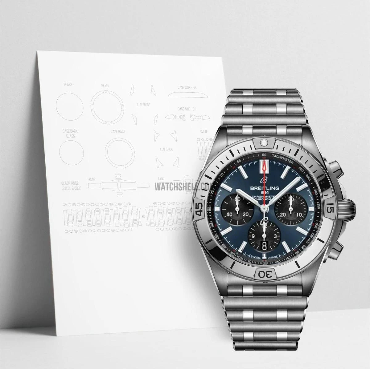 WatchShell for Breitling Chronomat AB0134101C1A1
