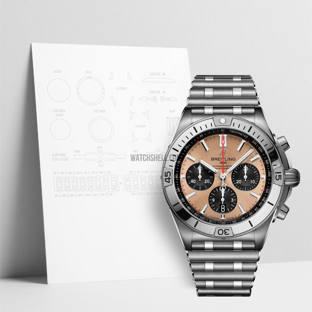 WatchShell for Breitling Chronomat AB0134101K1A1