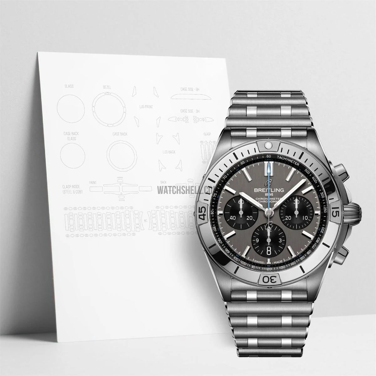 WatchShell for Breitling Chronomat EB0134101M1E1