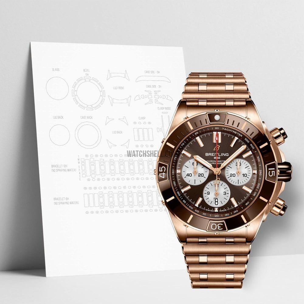 WatchShell for Breitling Super Chronomat RB0136E31Q1R1