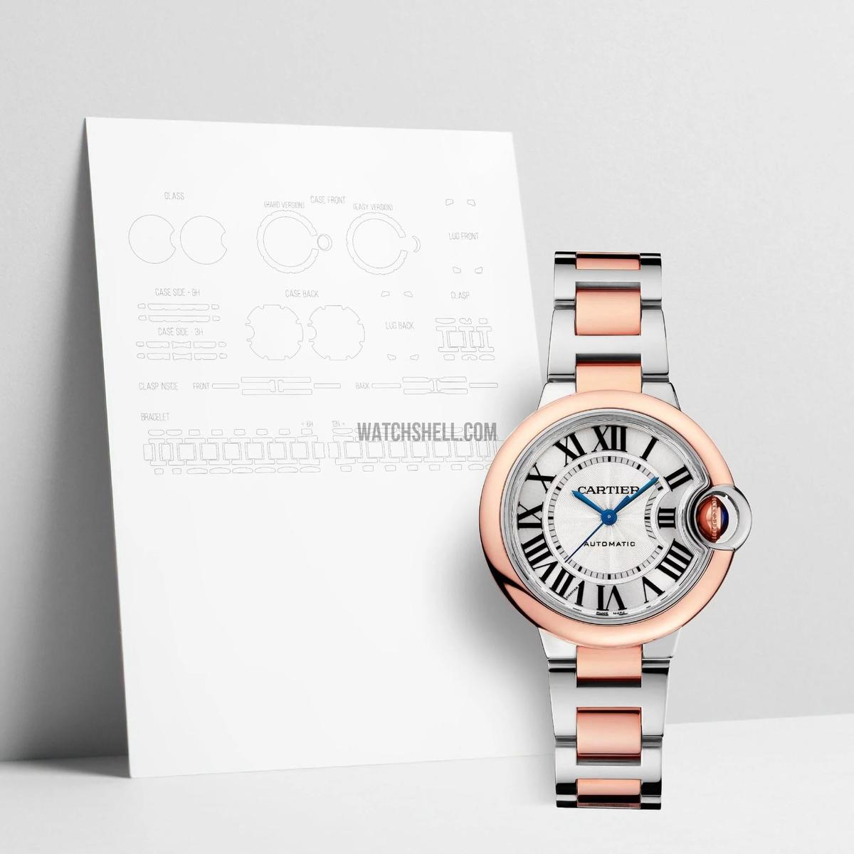 WatchShell for Cartier Ballon Bleu W2BB0023