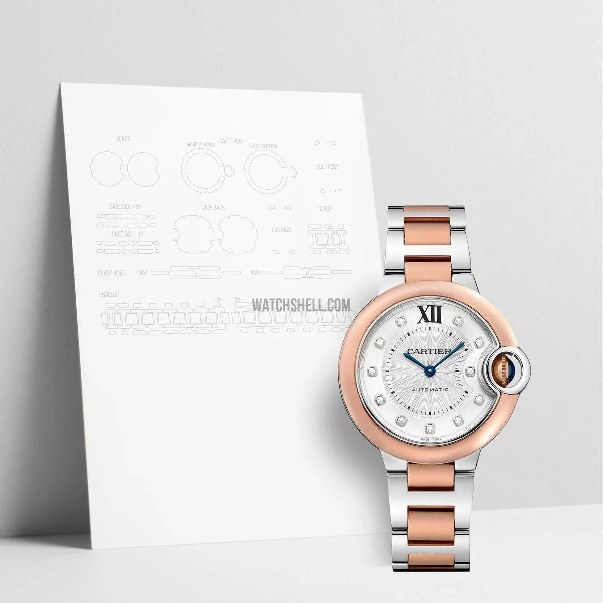 WatchShell for Cartier Ballon Bleu W3BB0006